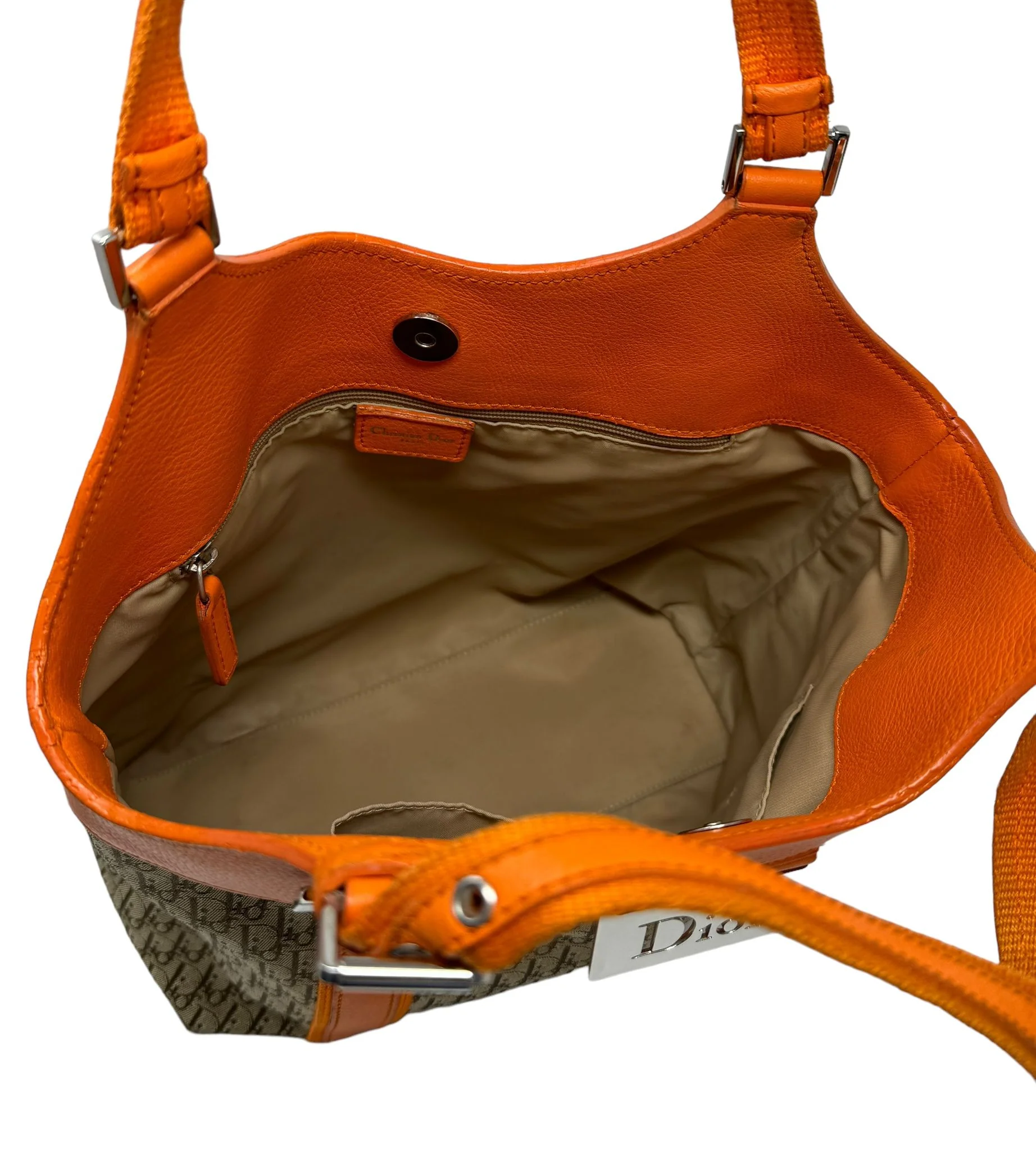 Dior Orange Logo Shoulder Bag - Image 3