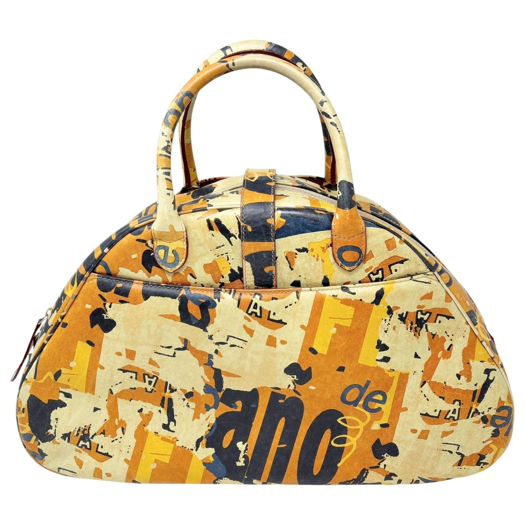 Dior Orange Logo Top Handle Bag - Image 2