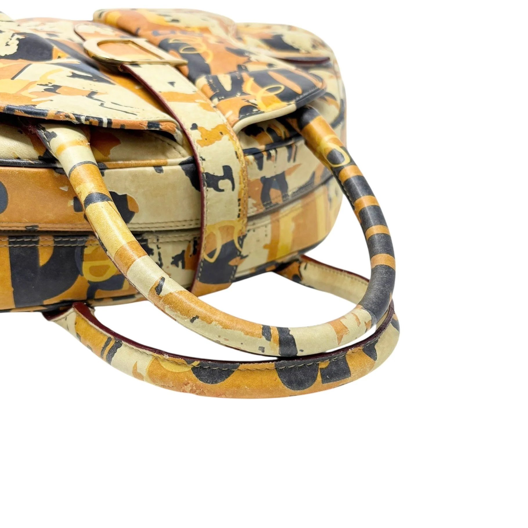 Dior Orange Logo Top Handle Bag - Image 4