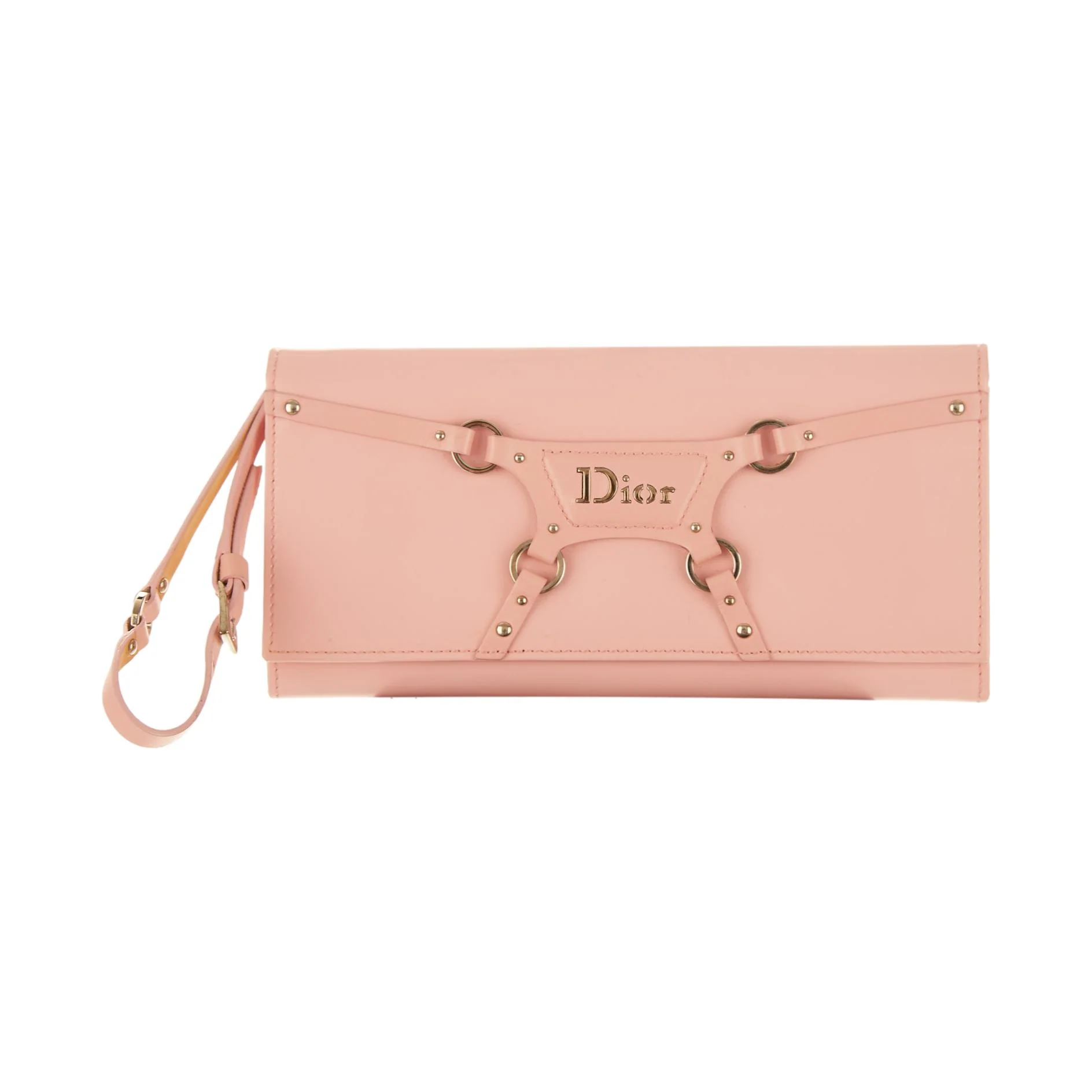 Dior Pink Bondage Mini Wristlet