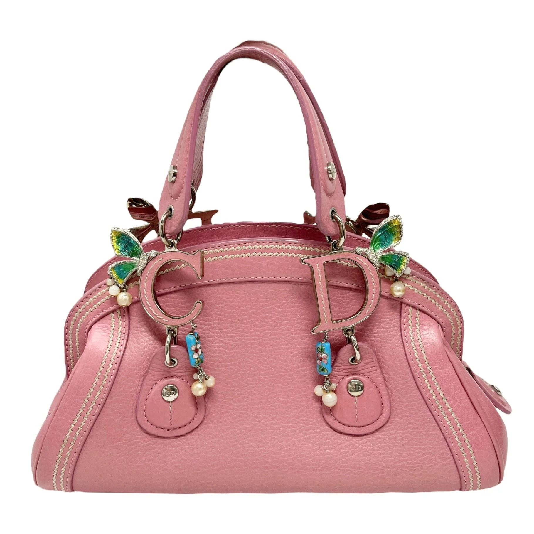 Dior Pink Mini Butterfly Detective Bag - Image 2