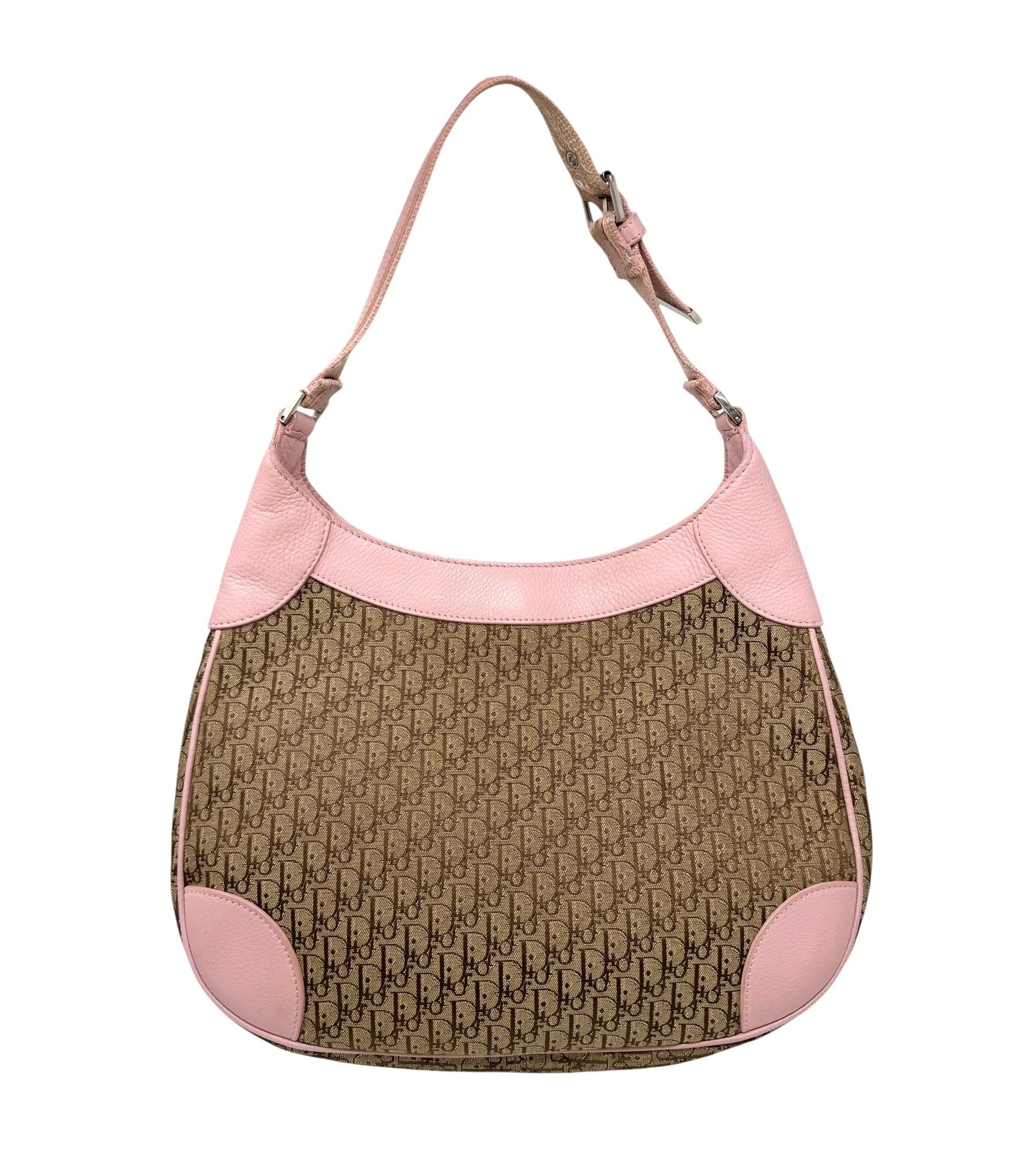 Dior Pink Canvas Shoulder Bag - Image 2