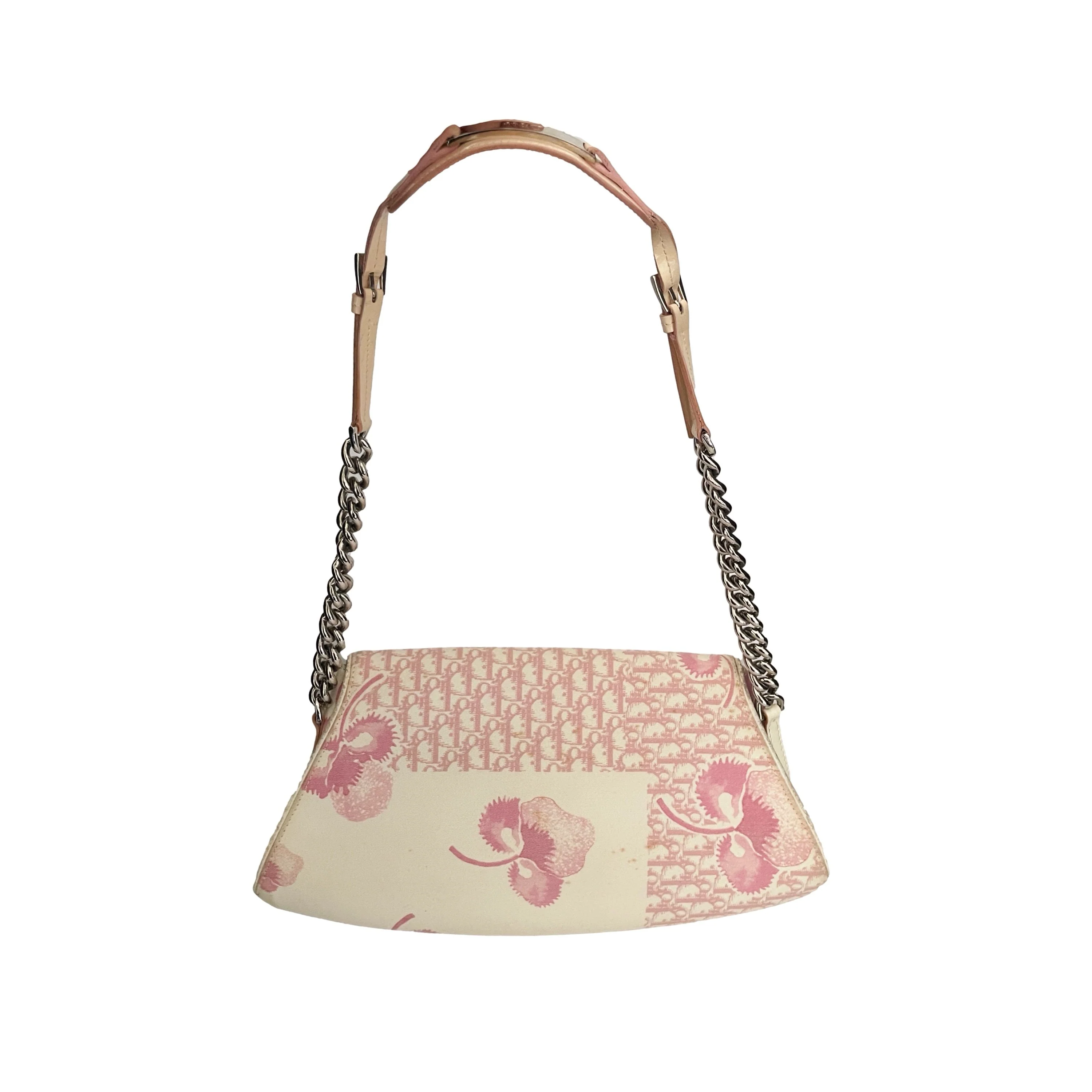 Dior Pink Floral Logo Shoulder Bag - Image 2