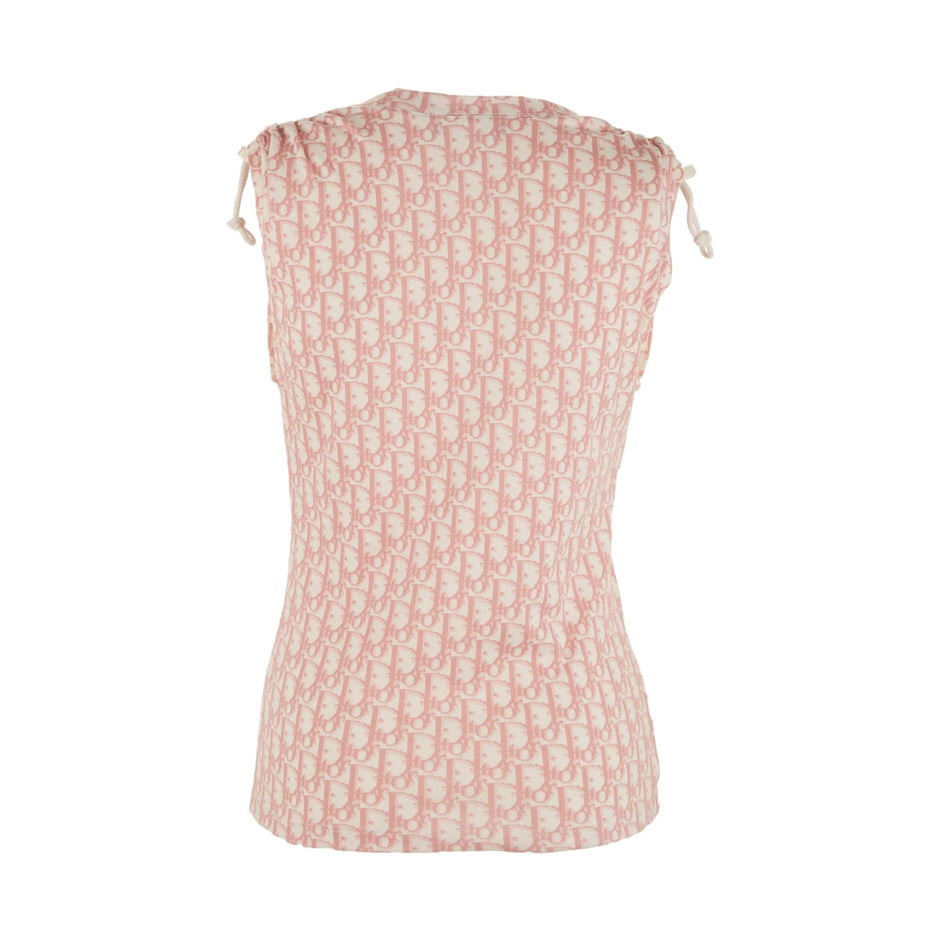 Dior Pink Floral Logo Tank - Image 2