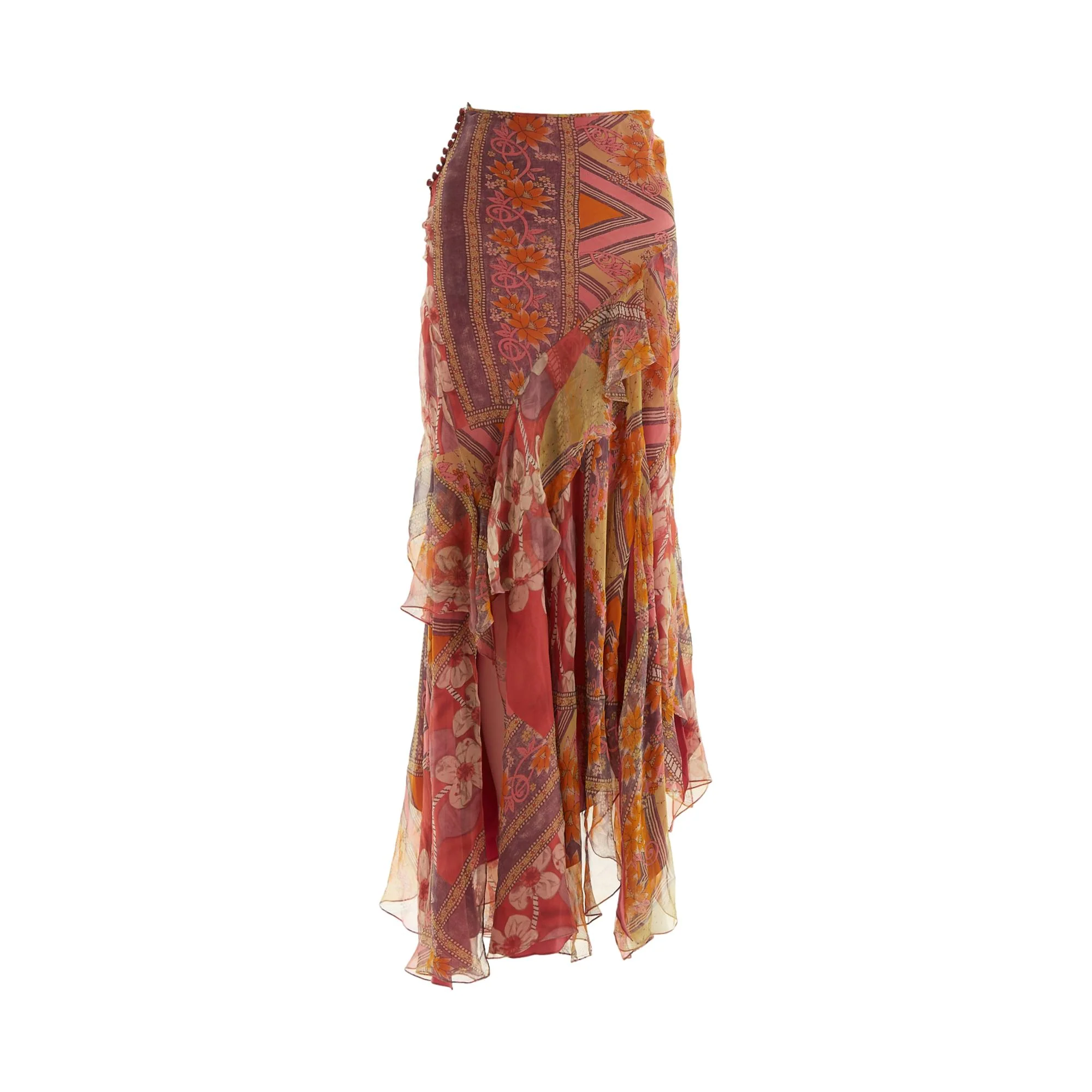 Dior Pink Floral Patchwork Skirt