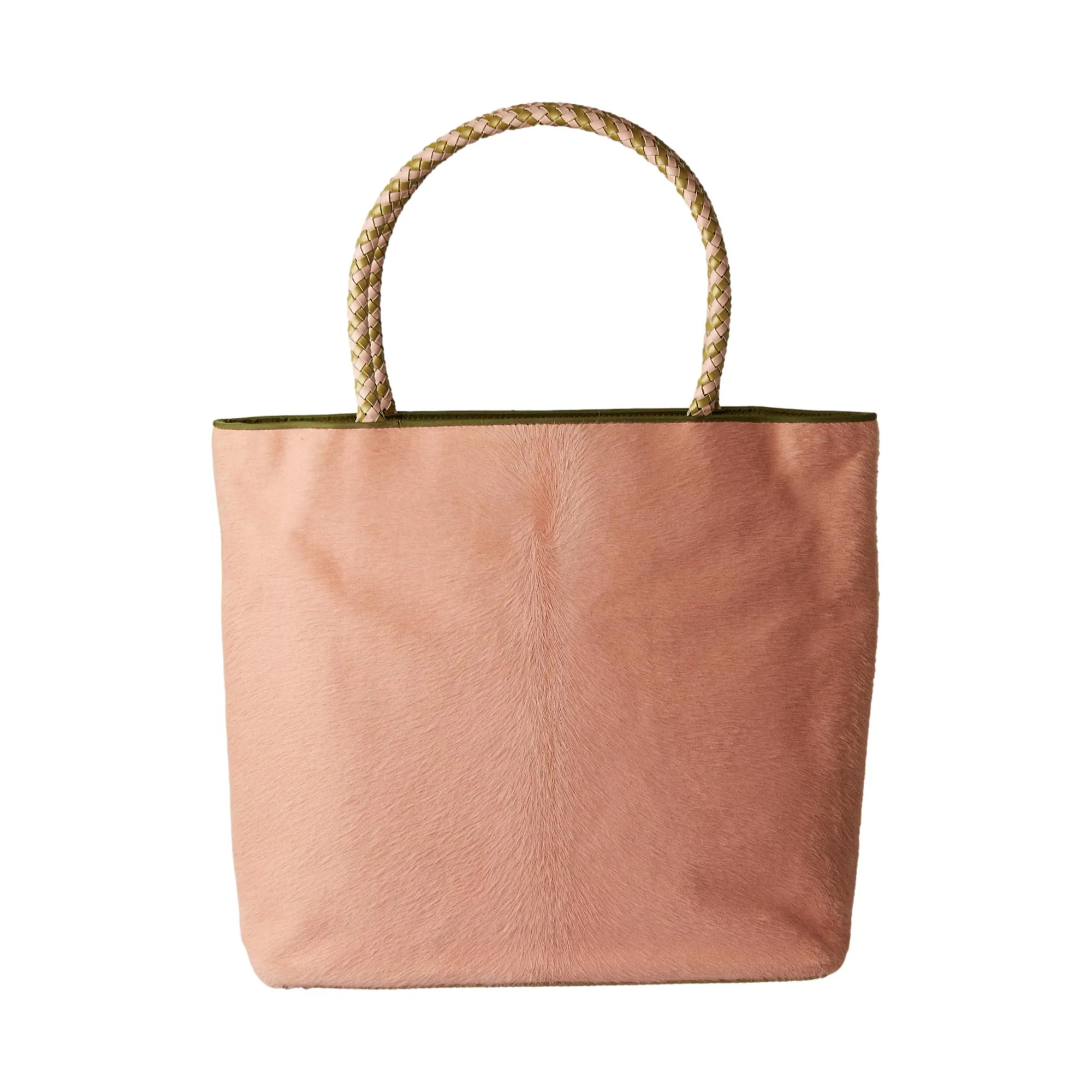 Dior Pink + Green Calf-Hair Handbag - Image 2