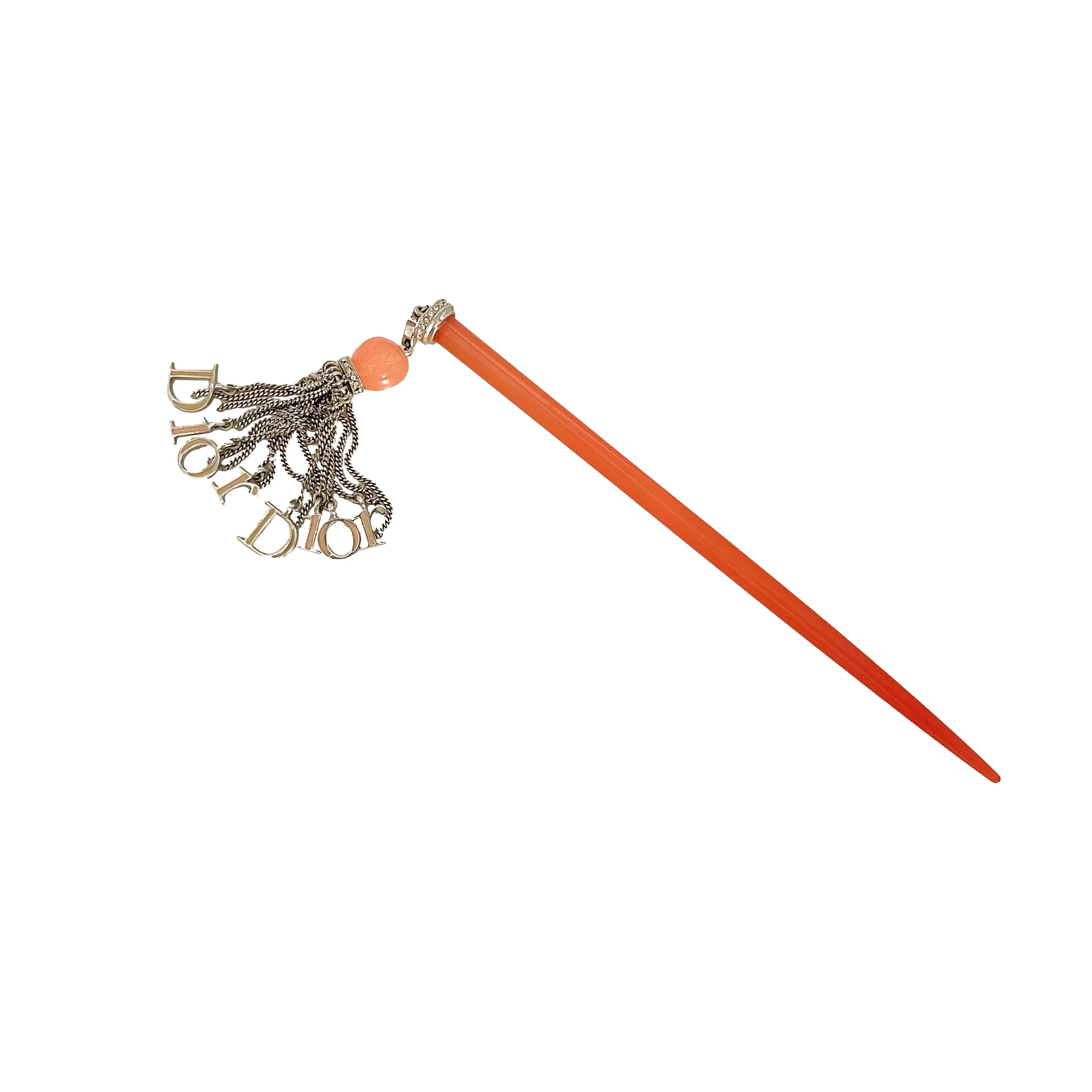 Dior Pink Hair Logo Hair Stick