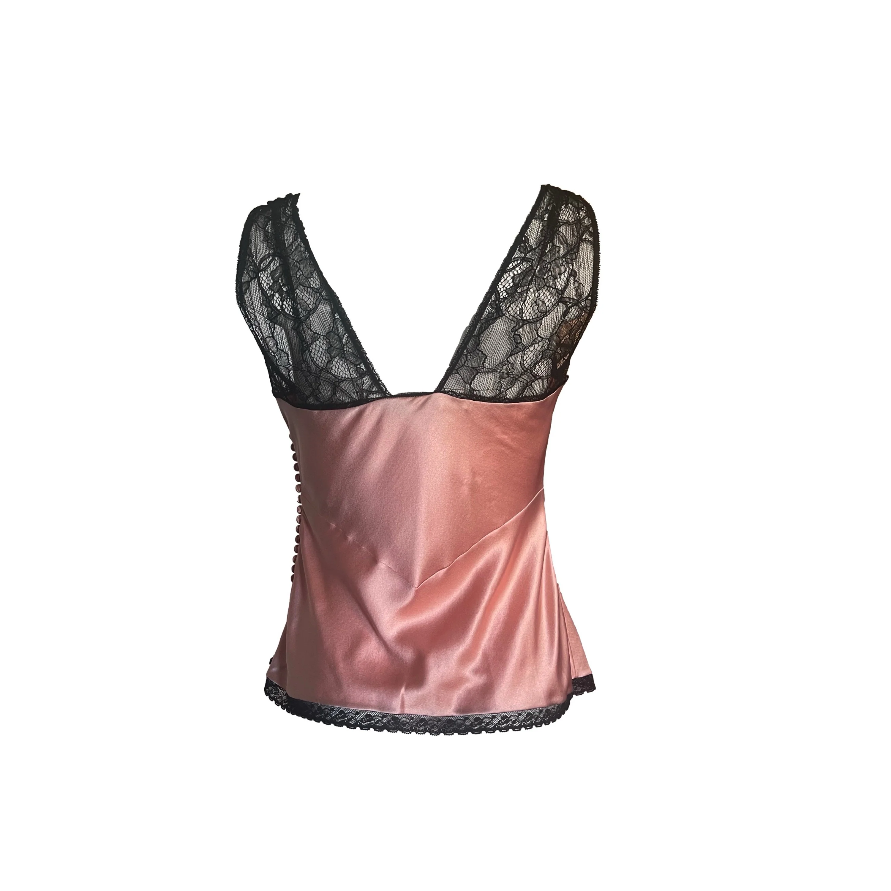 Dior Pink Lace Tank Top - Image 2