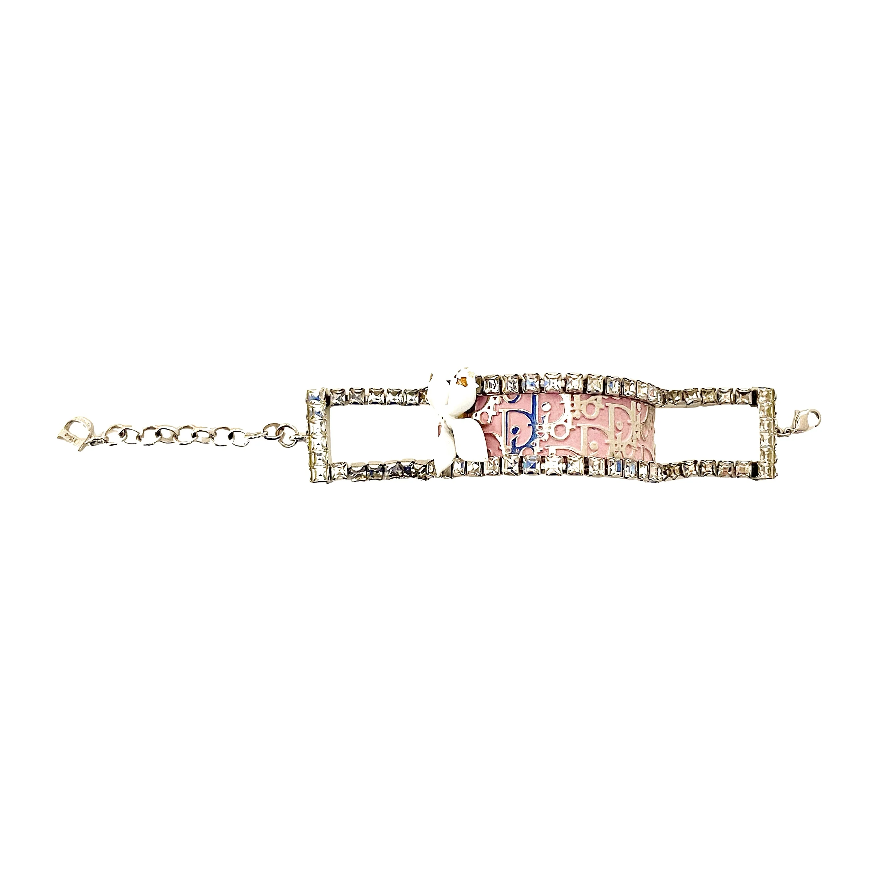 Dior Pink Large Rhinestone Bracelet đź’°