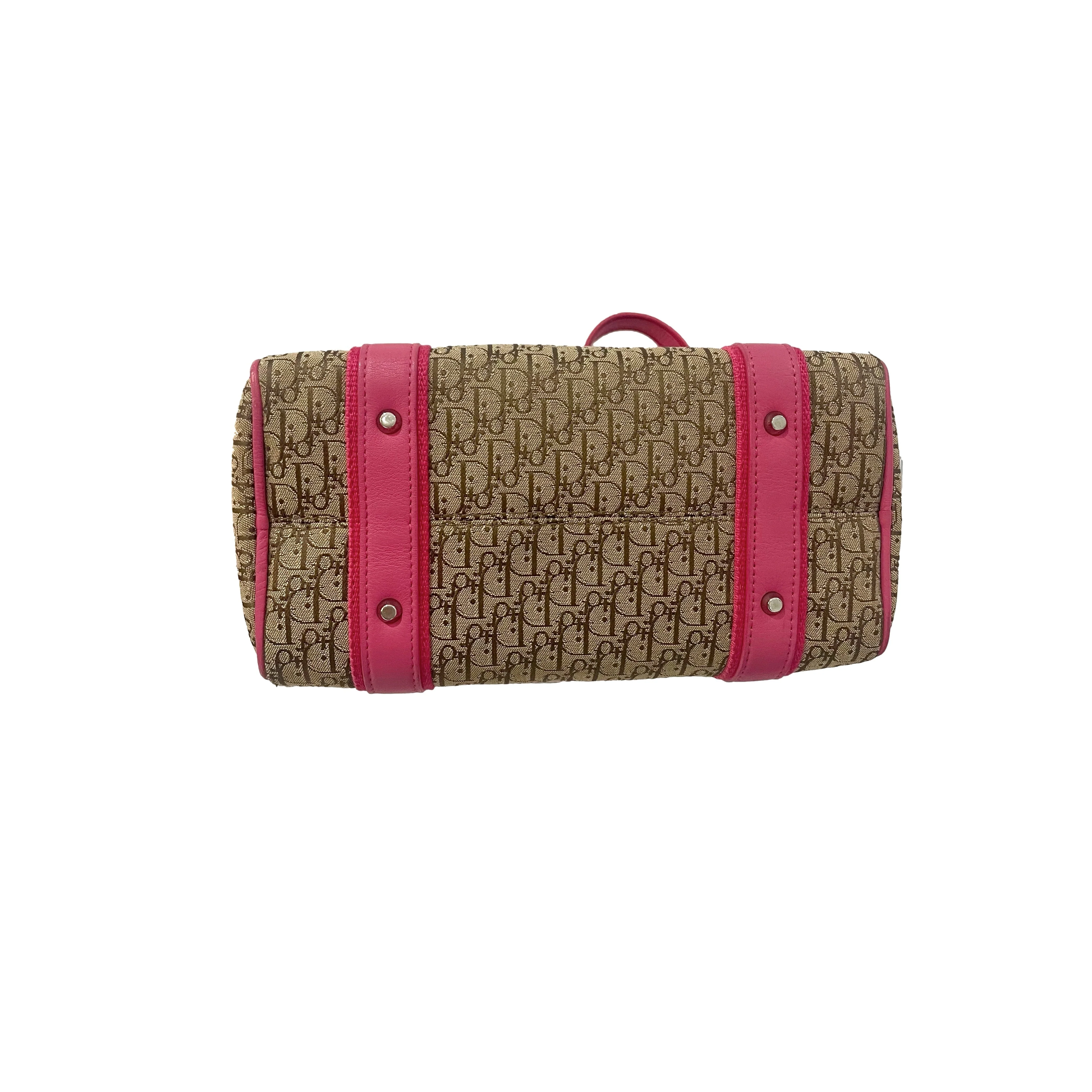Dior Pink Logo Mini Boston Bag - Image 2