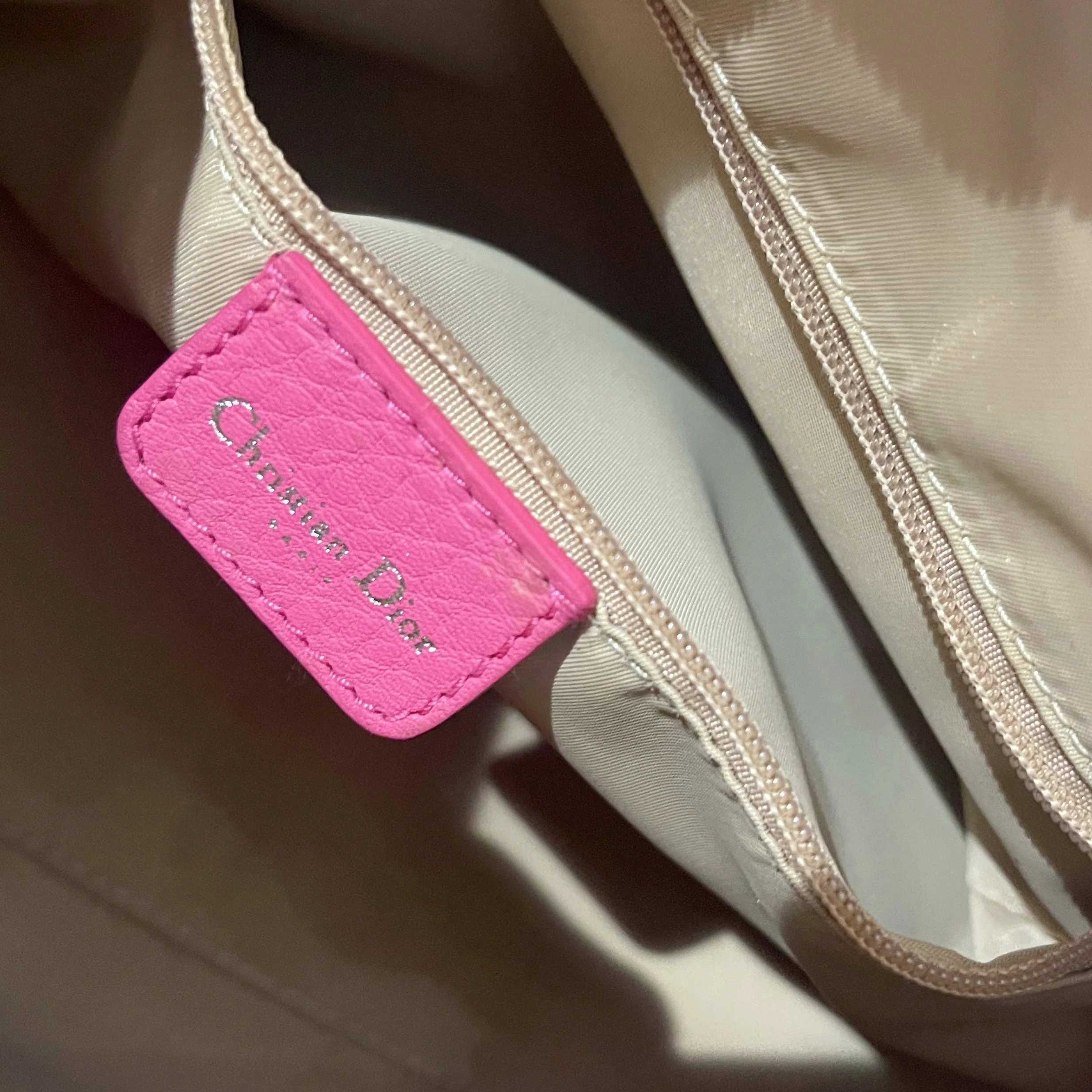 Dior Pink Logo Mini Boston Bag - Image 3