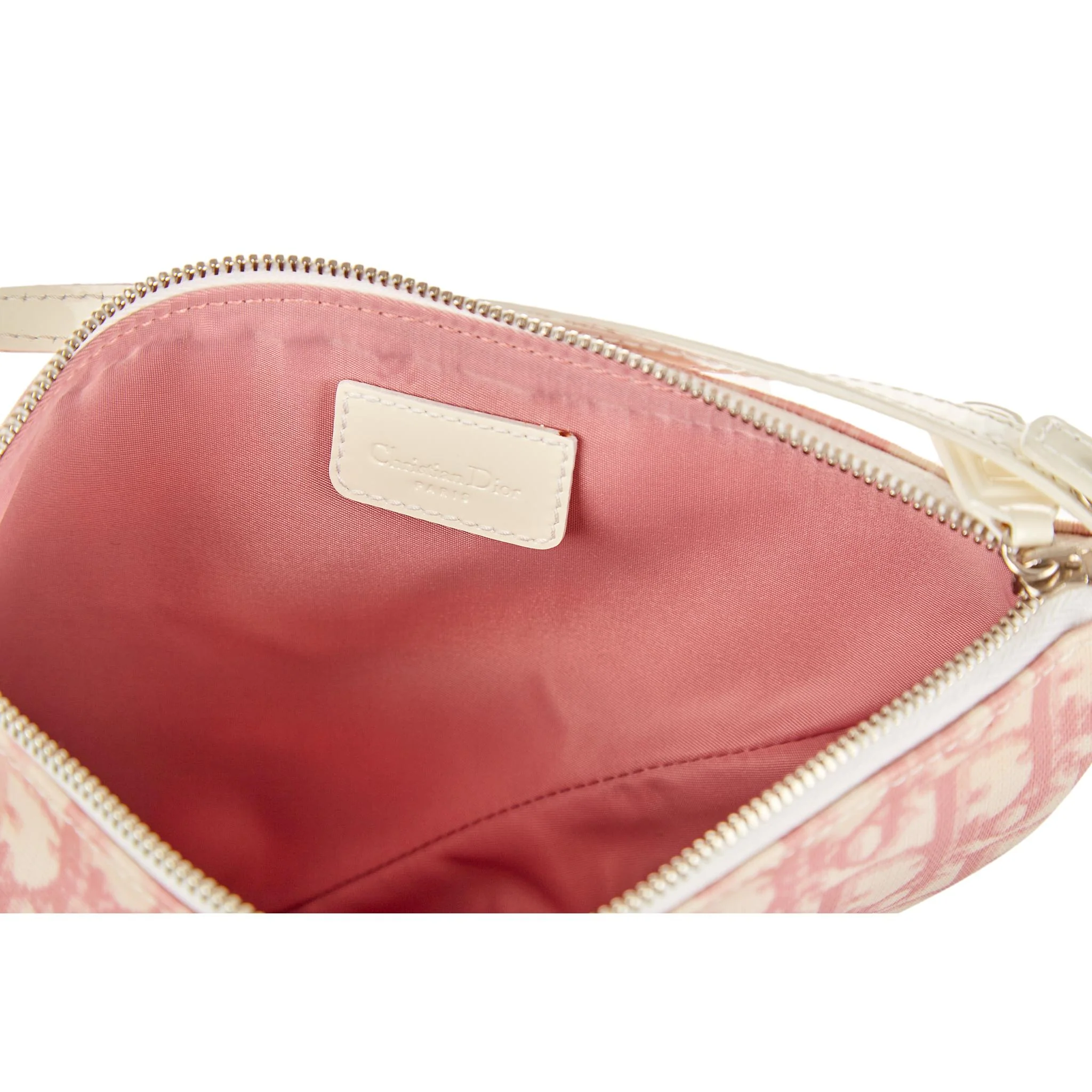 Dior Pink Logo Mini Saddle Bag - Image 4