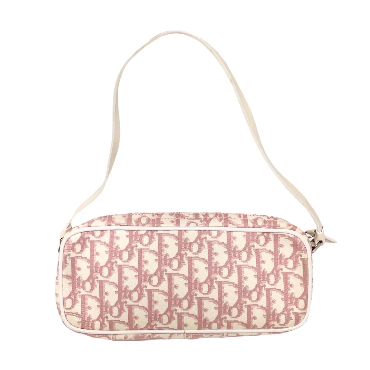 Dior Pink Logo Mini Rhinestone Shoulder Bag - Image 2