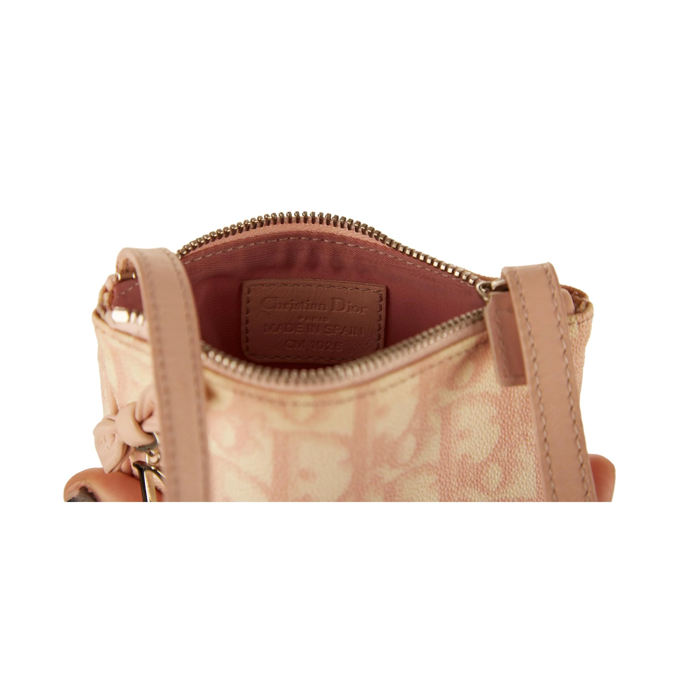 Dior Pink Logo Mini Shoulder Bag - Image 5