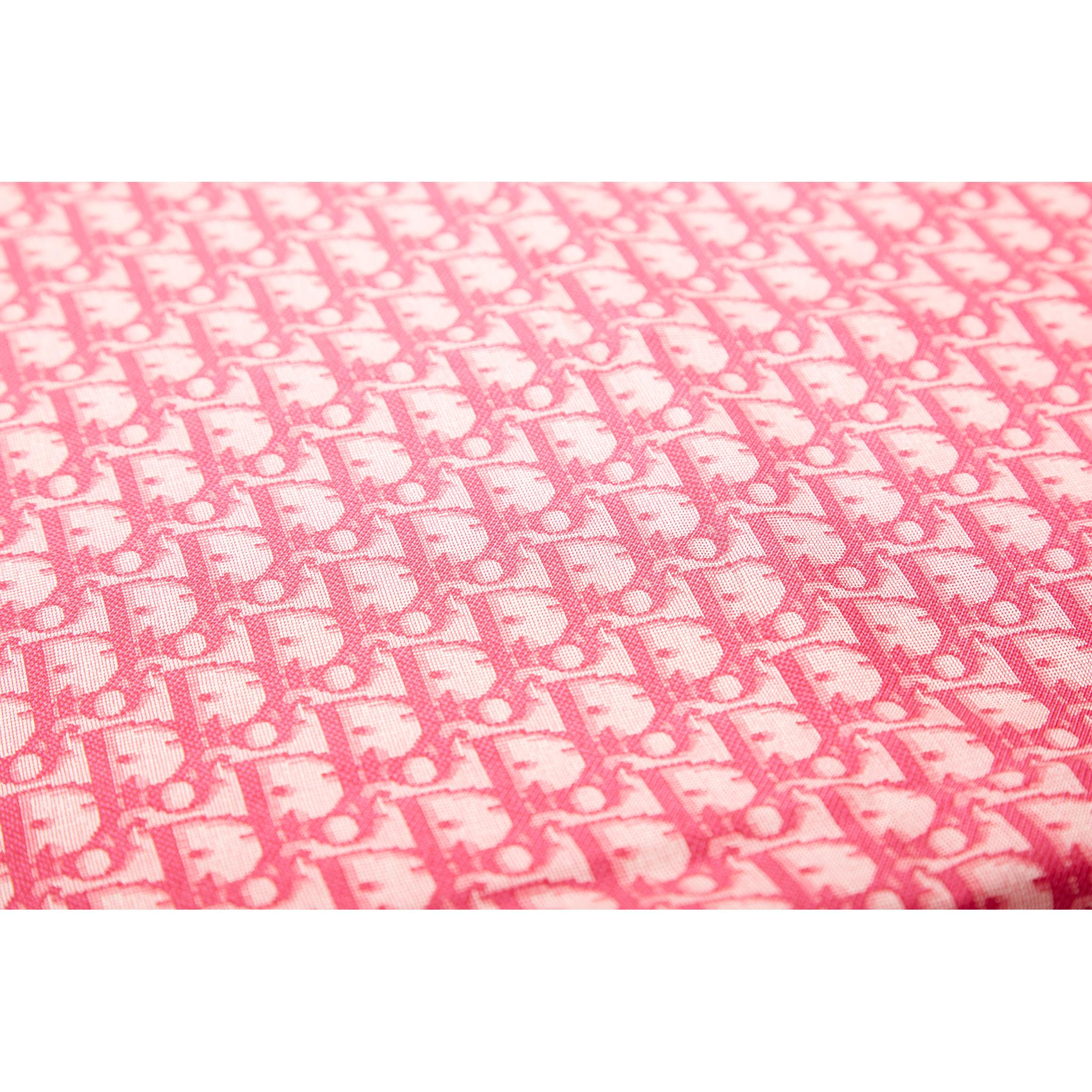 Dior Pink Logo Scarf - Image 2