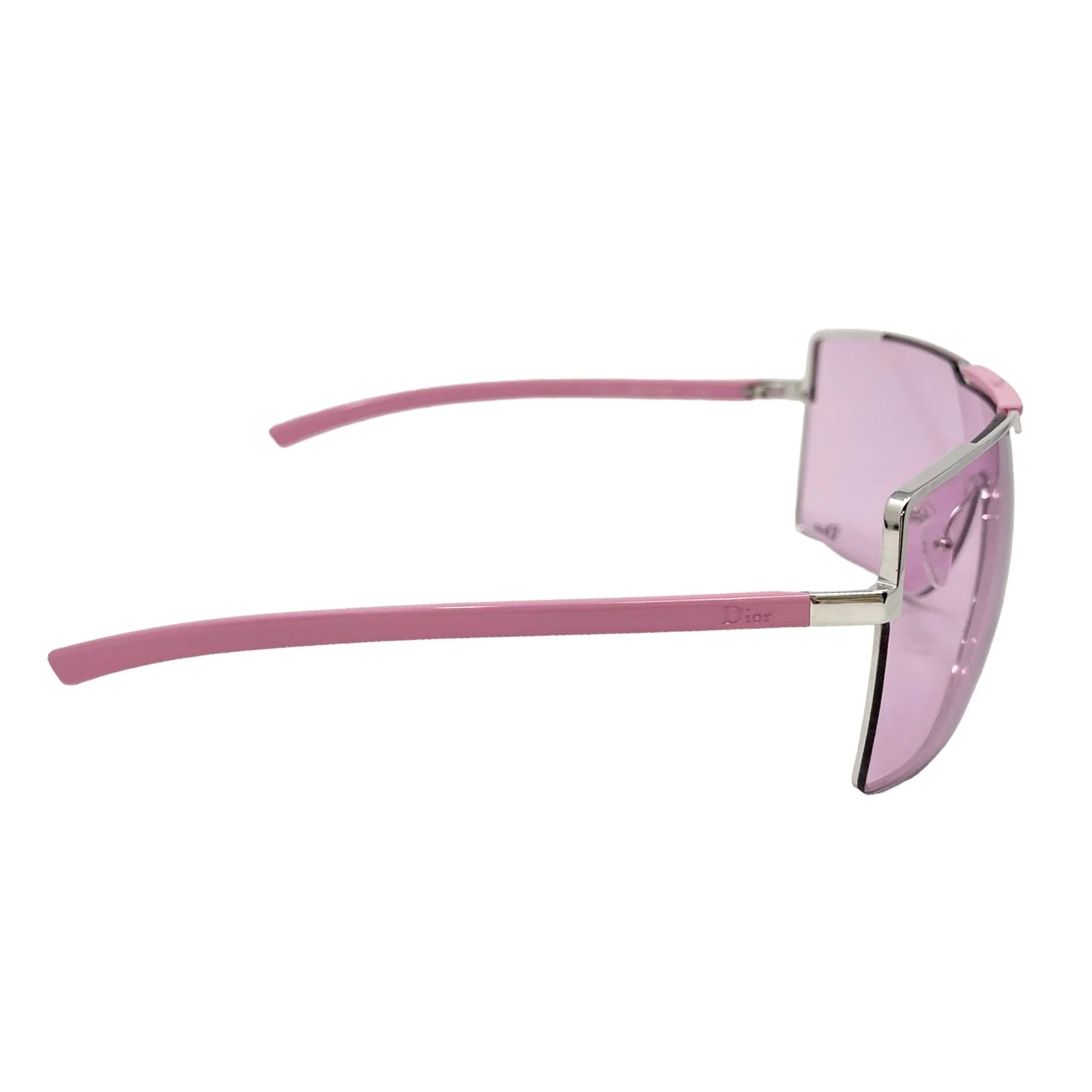 Dior Pink Logo Shield Sunglasses - Image 2