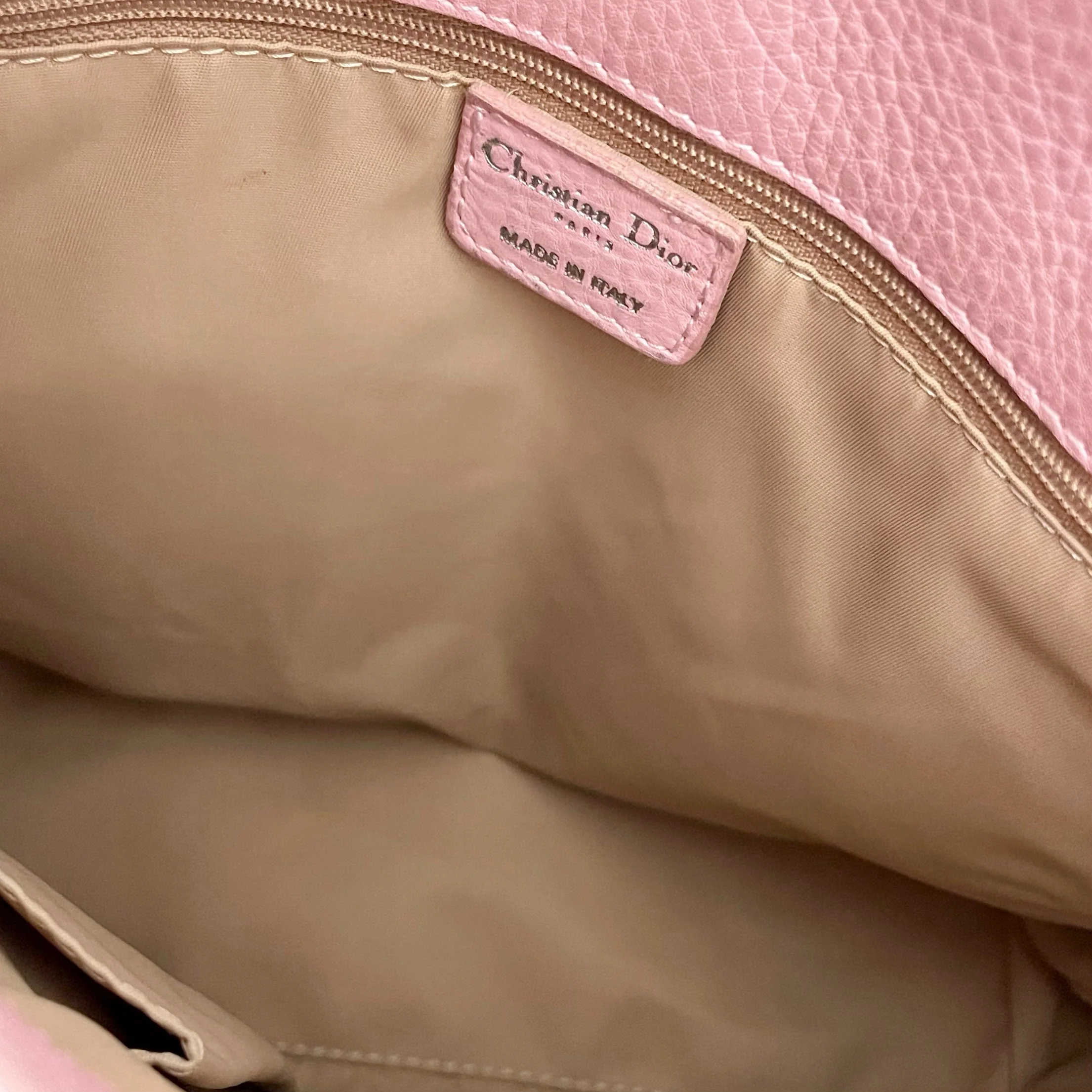 Dior Pink Logo Shoulder Bag - Image 4