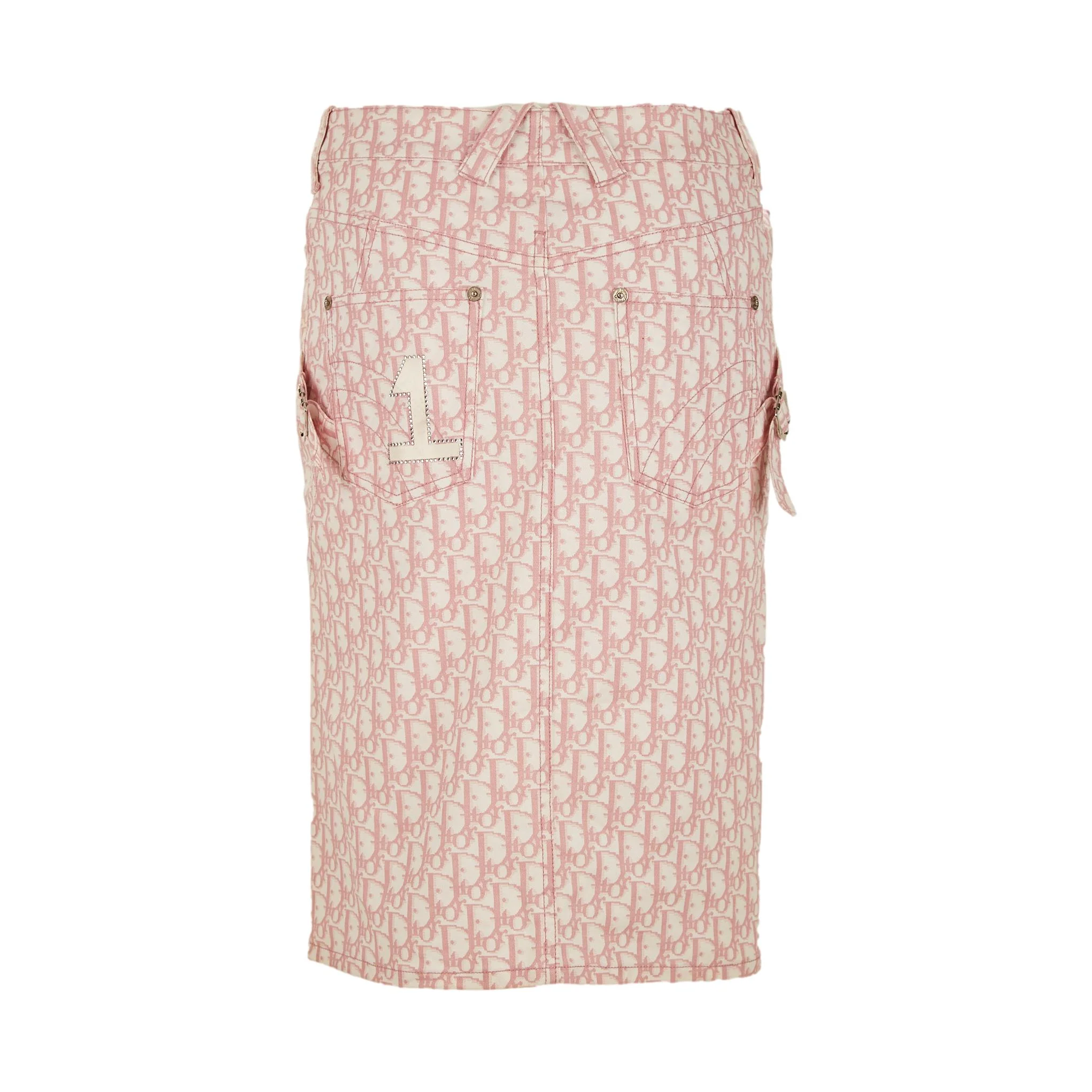Dior Pink Logo Skirt - Image 2