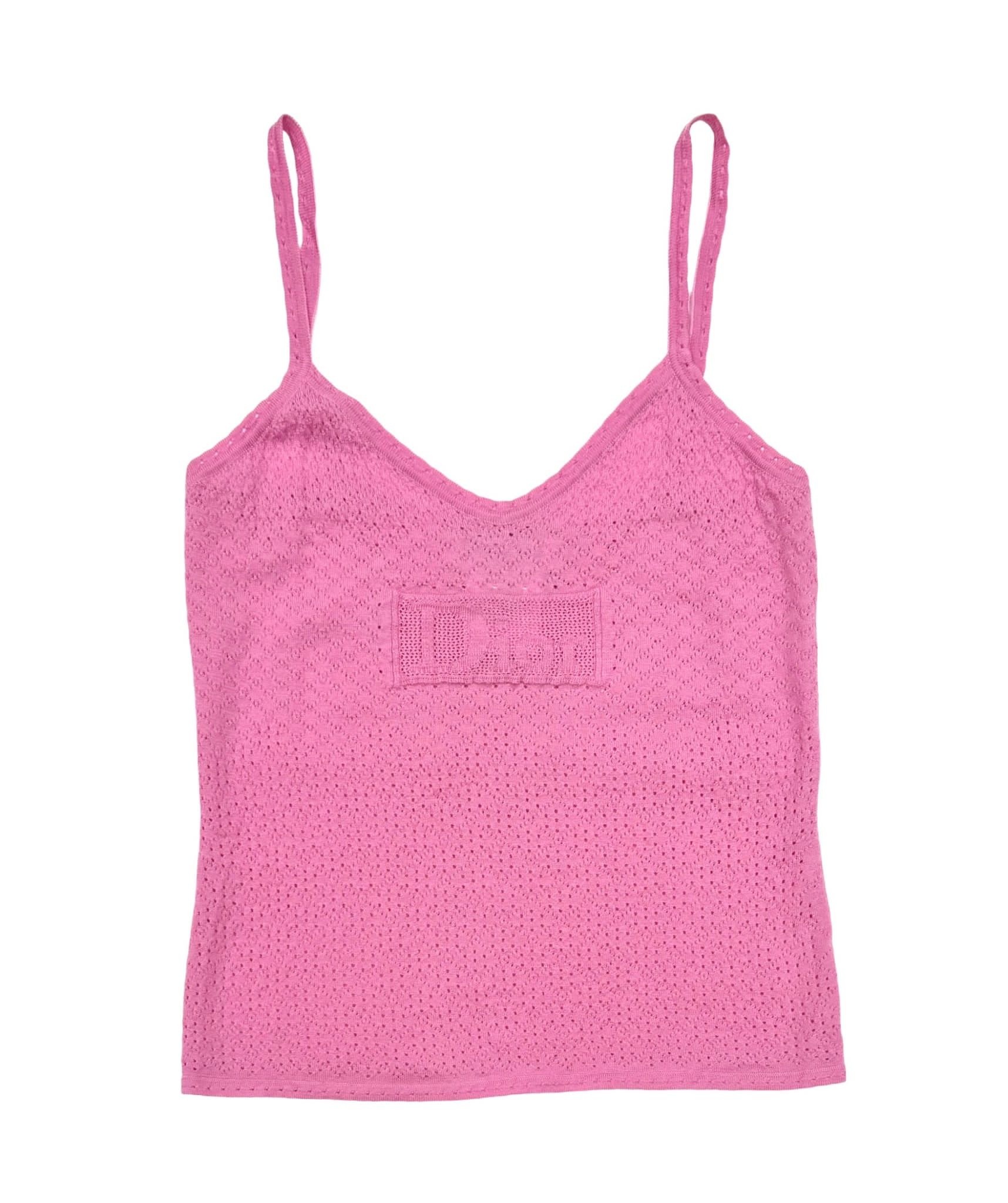 Dior Pink Logo Tank