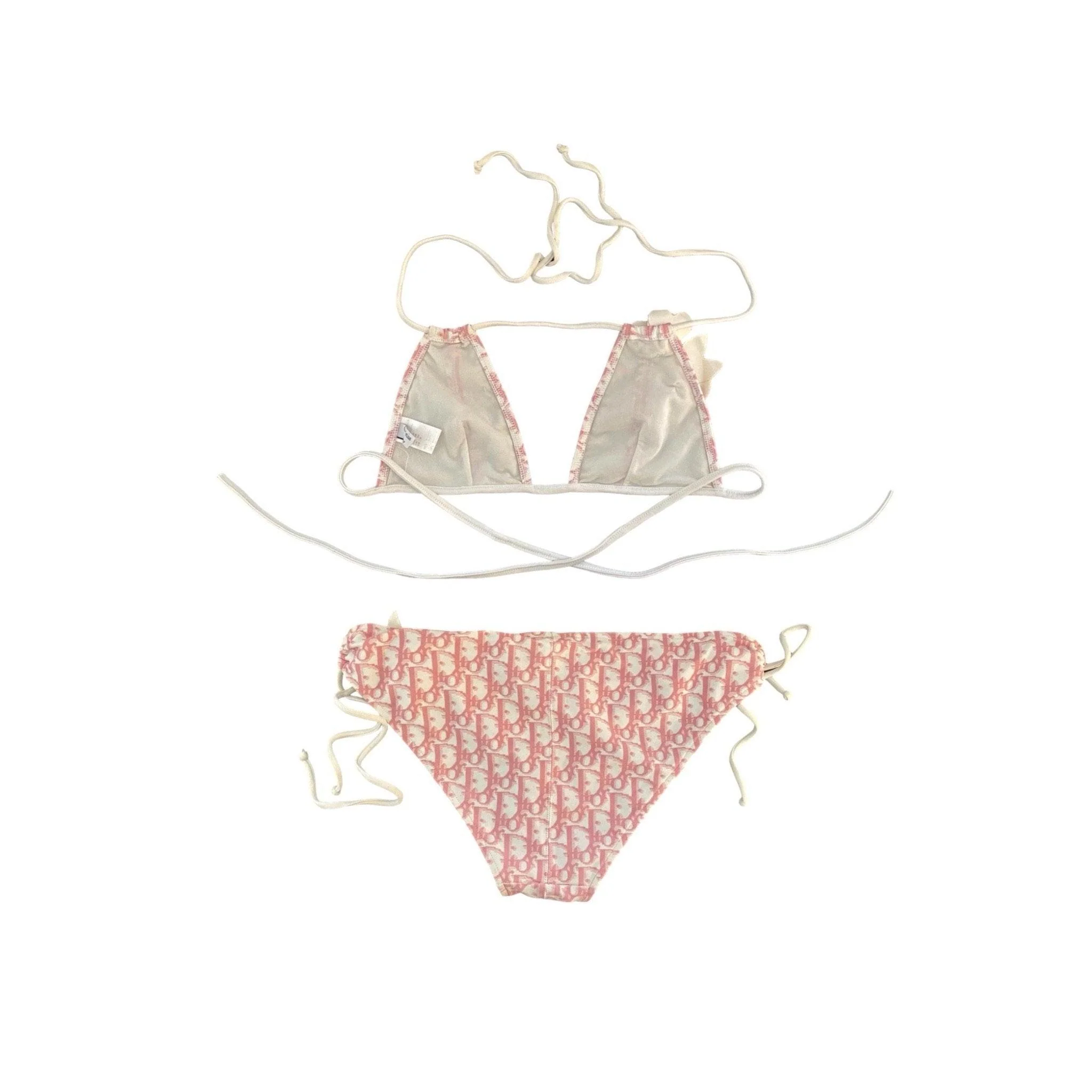 Dior Pink Monogram Floral Bikini - Image 2
