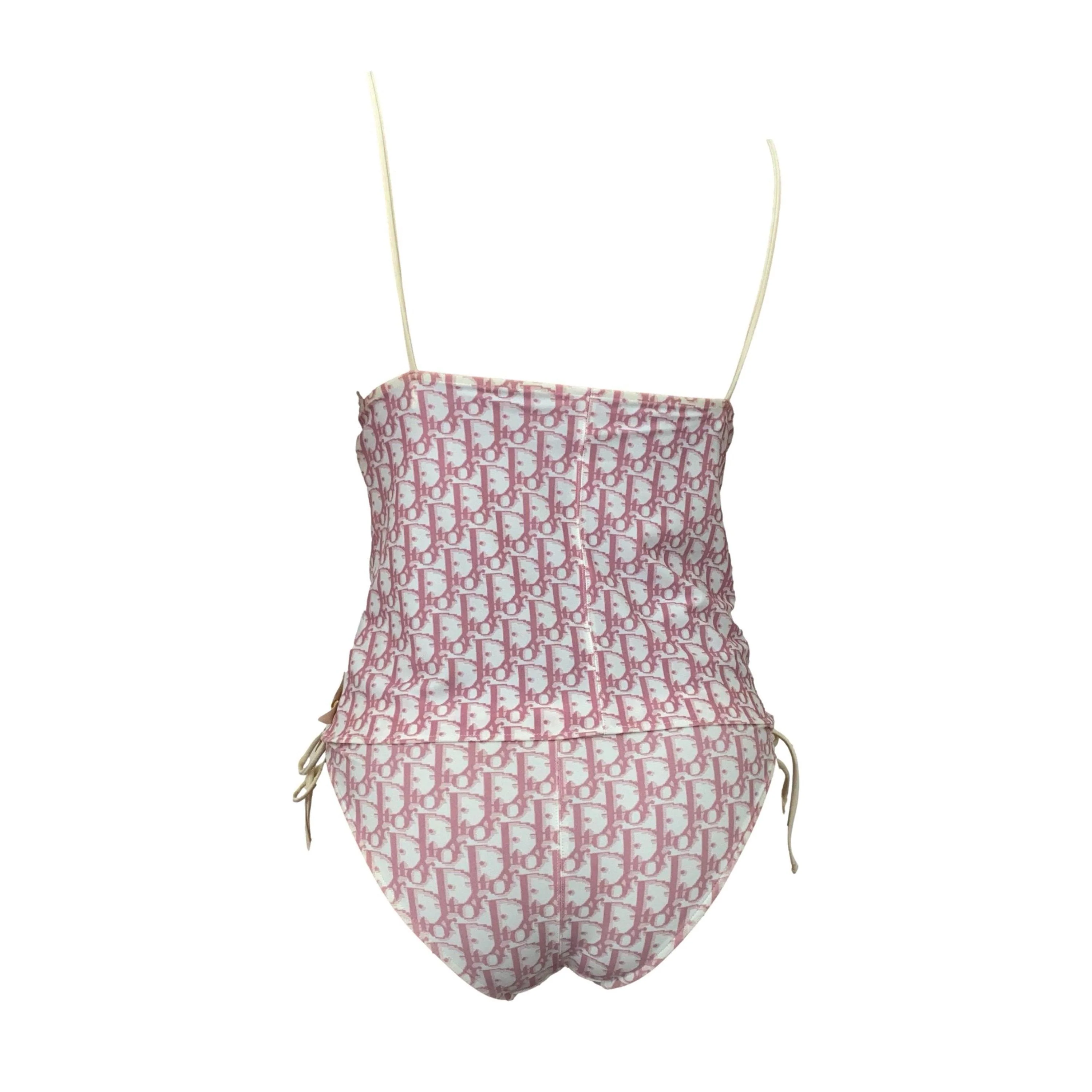 Dior Pink Monogram Floral Bikini - Image 2