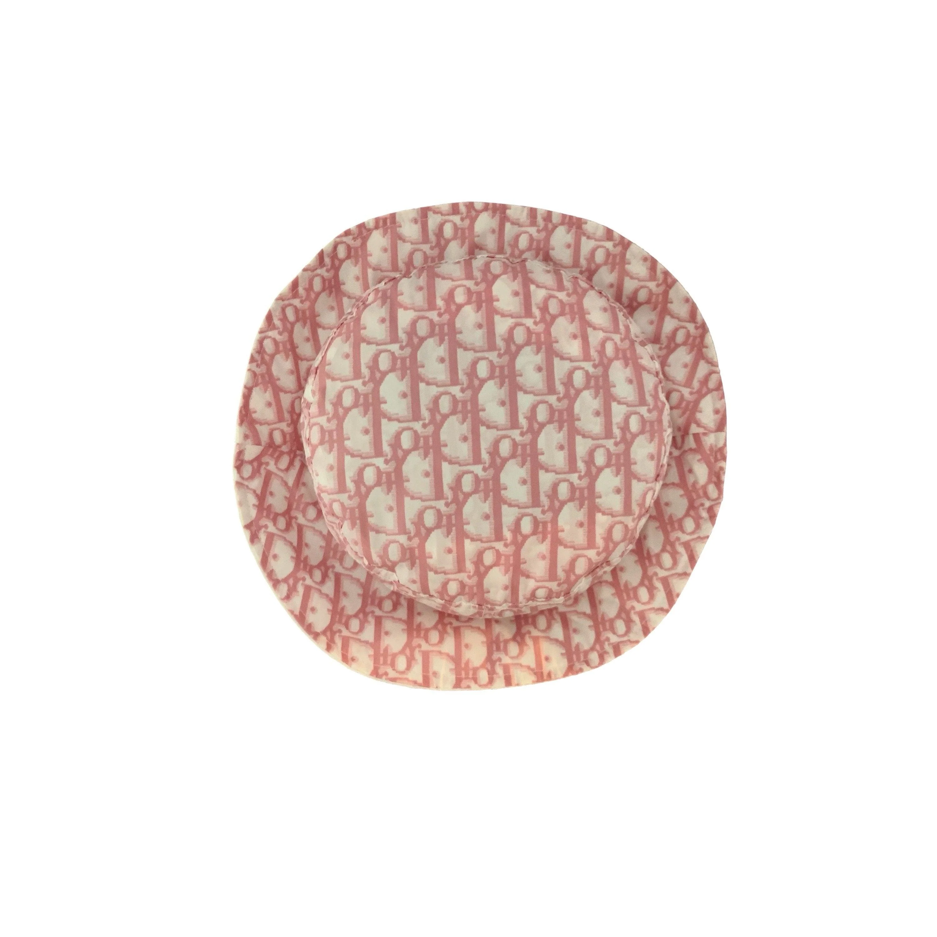 Dior Pink Monogram Nylon Bucket Hat - Image 2