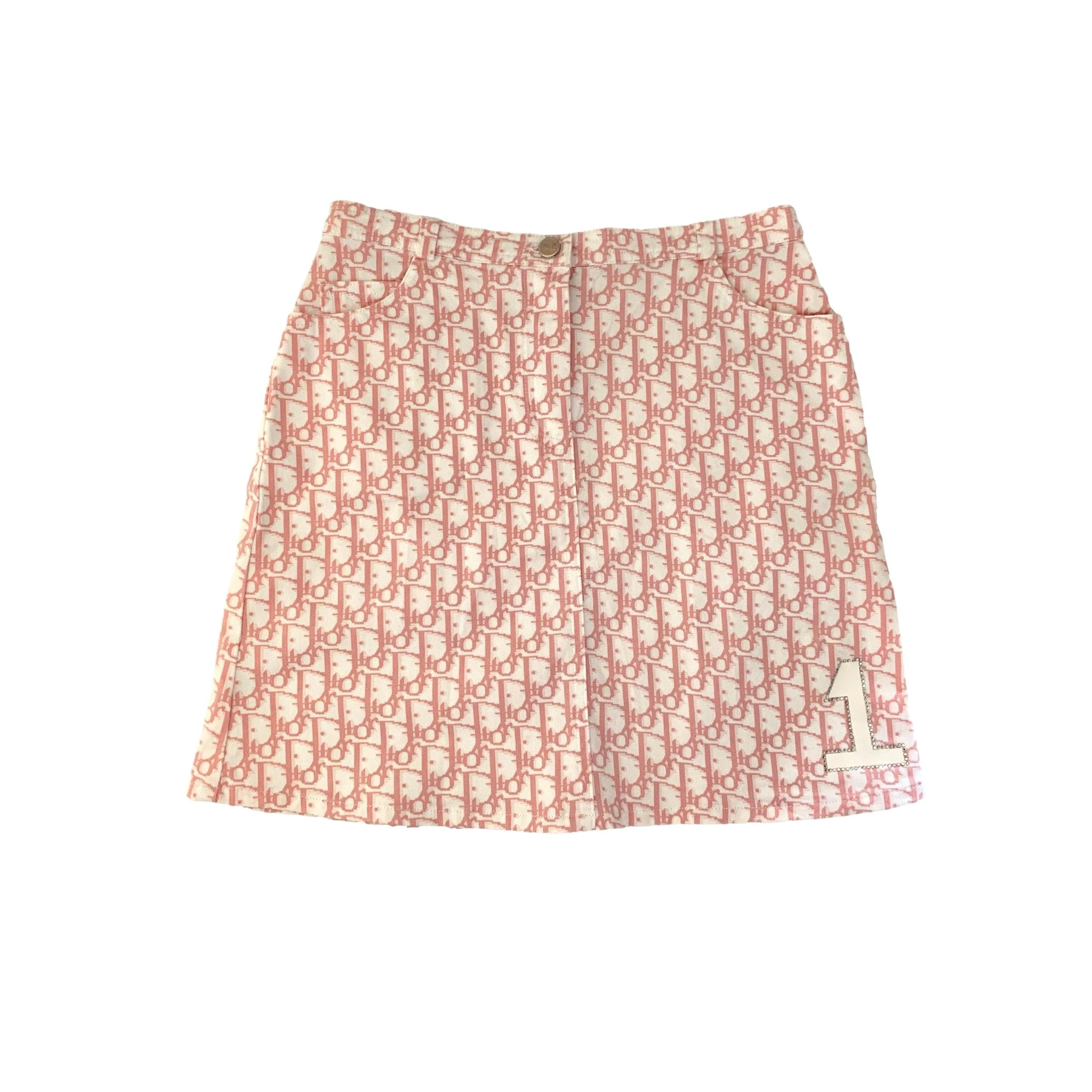 Dior Pink Monogram Skirt