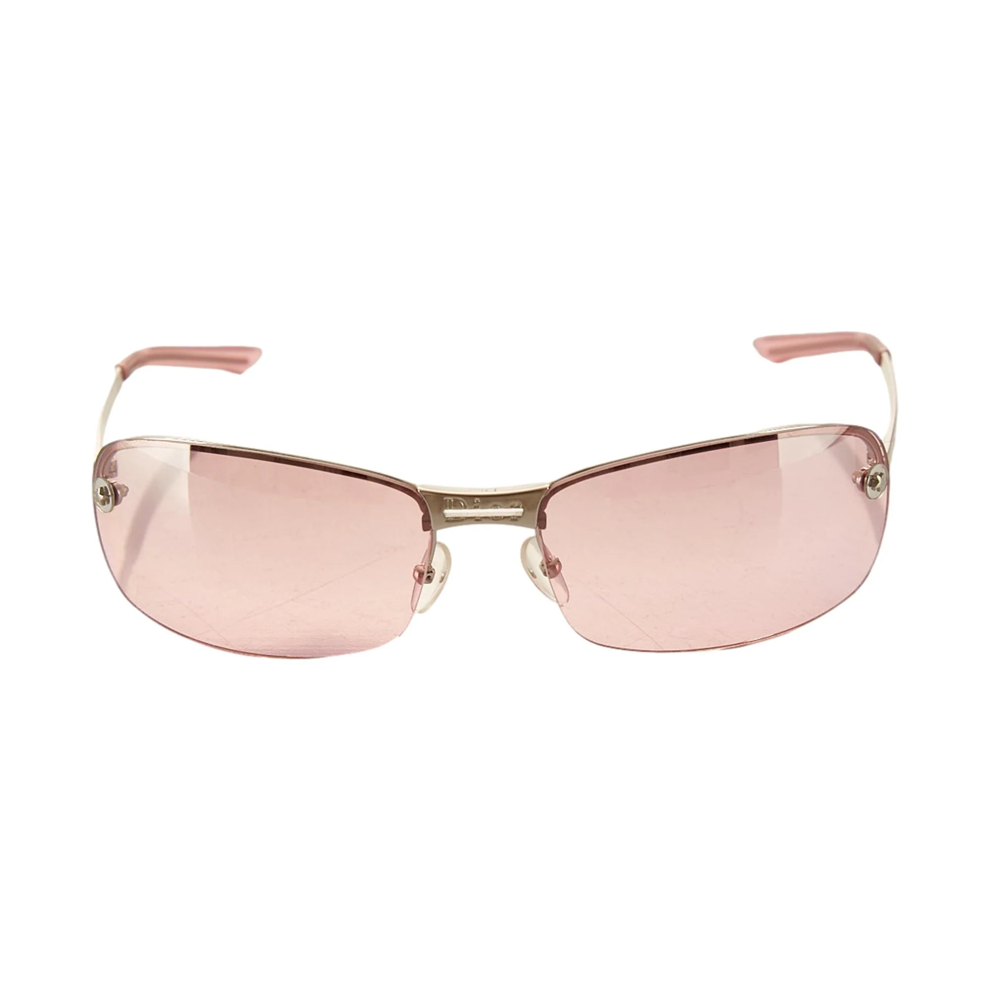 Dior Pink Rimless Sunglasses - Image 2