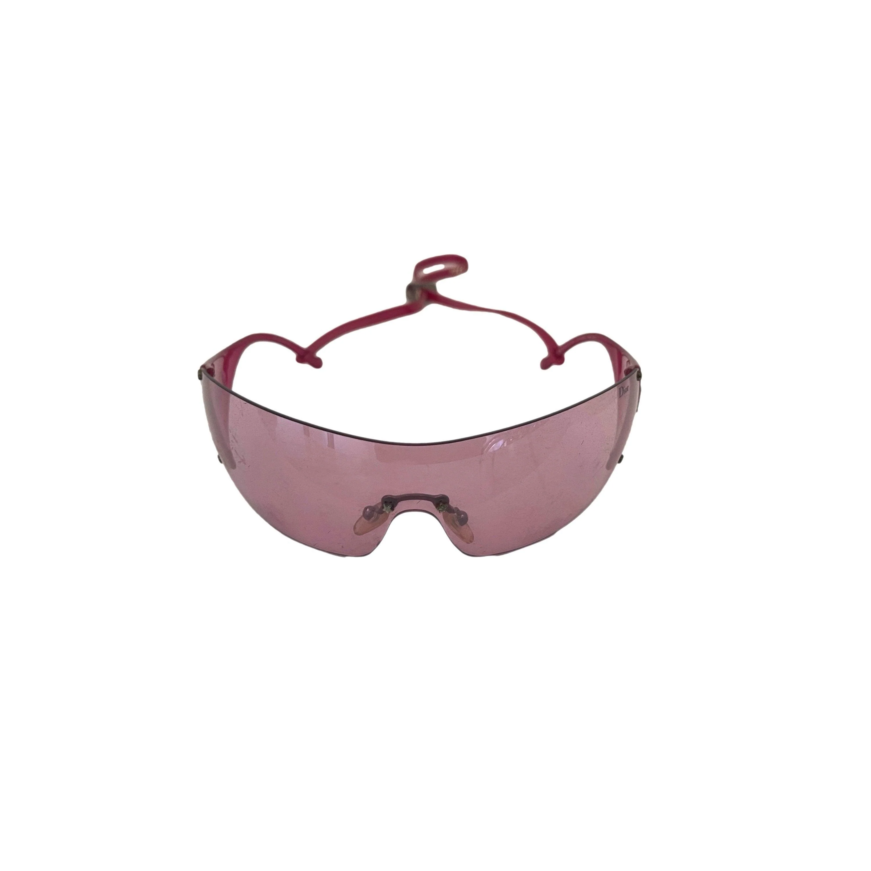 Dior Pink Rimless Sunglasses