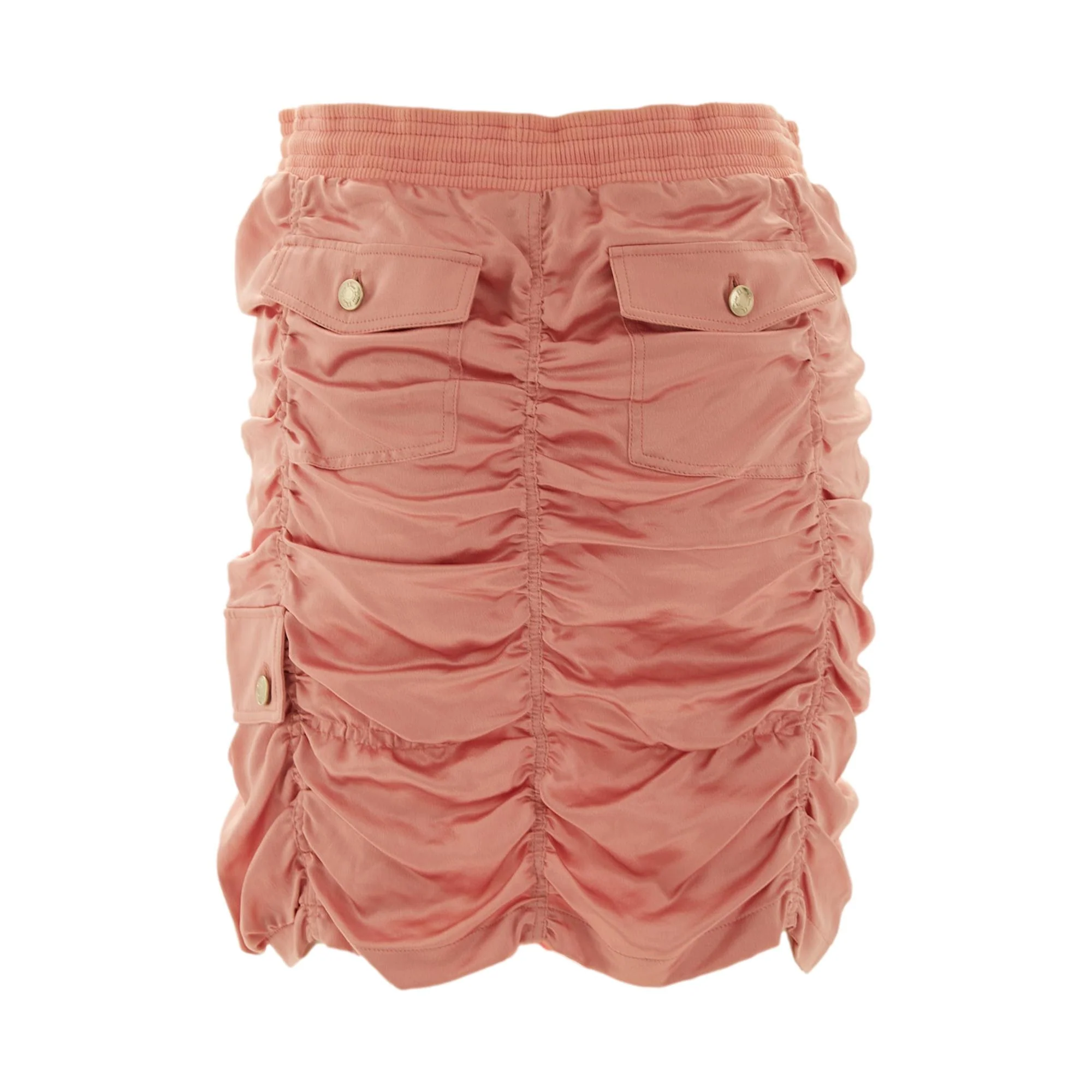 Dior Pink Rouched Silk Skirt - Image 3