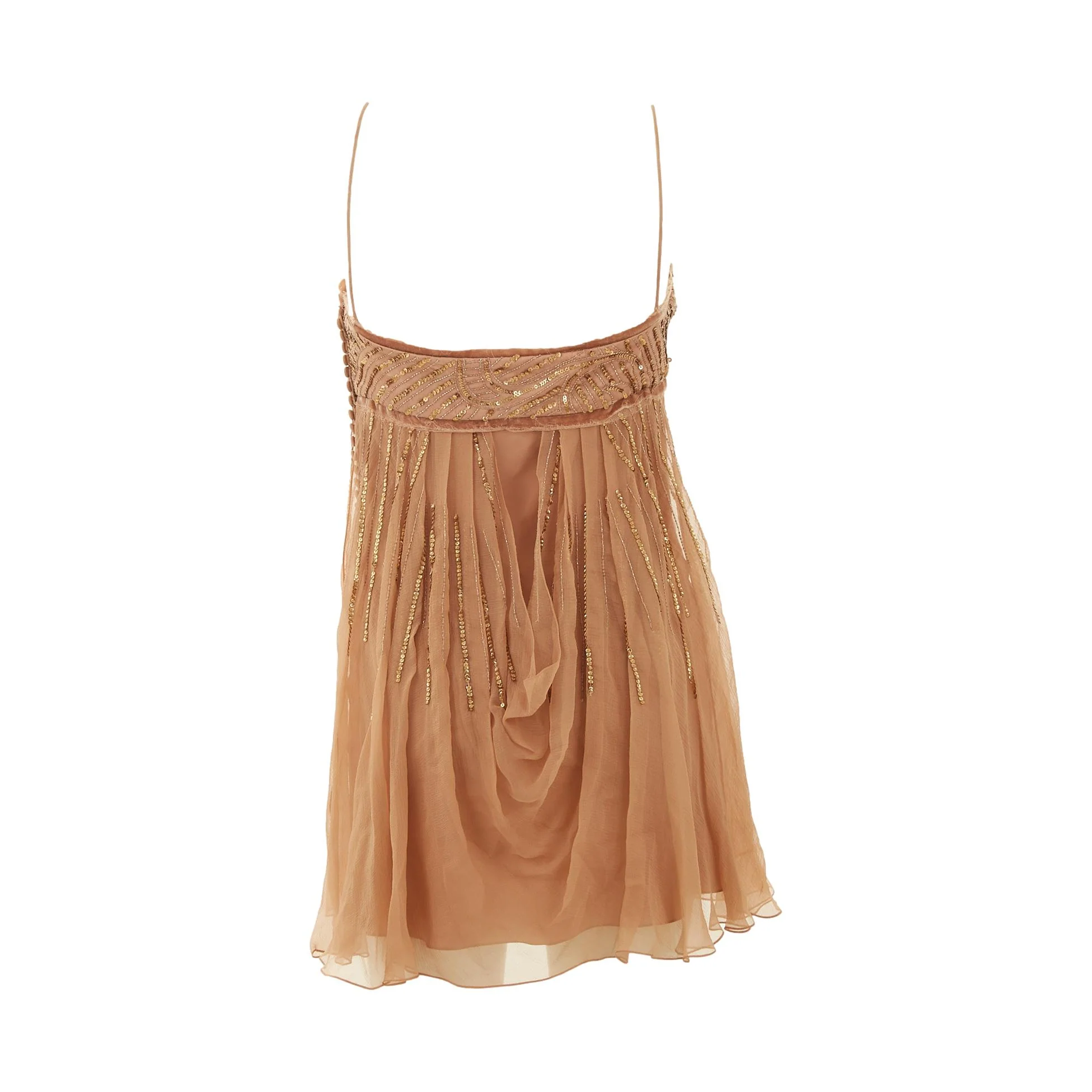 Dior Mauve Sequin Mini Dress - Image 2