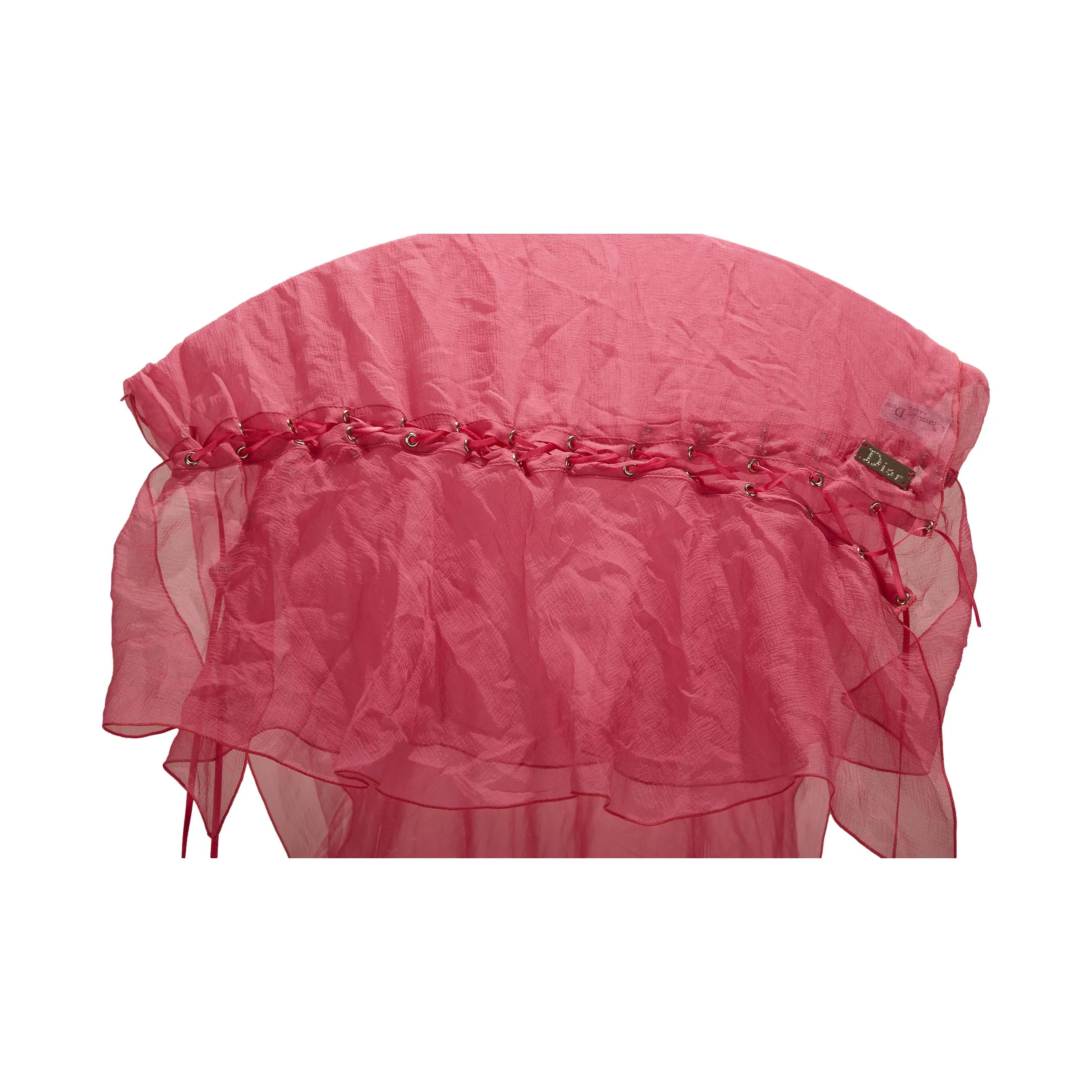 Dior Pink Sheer Scarf - Image 3