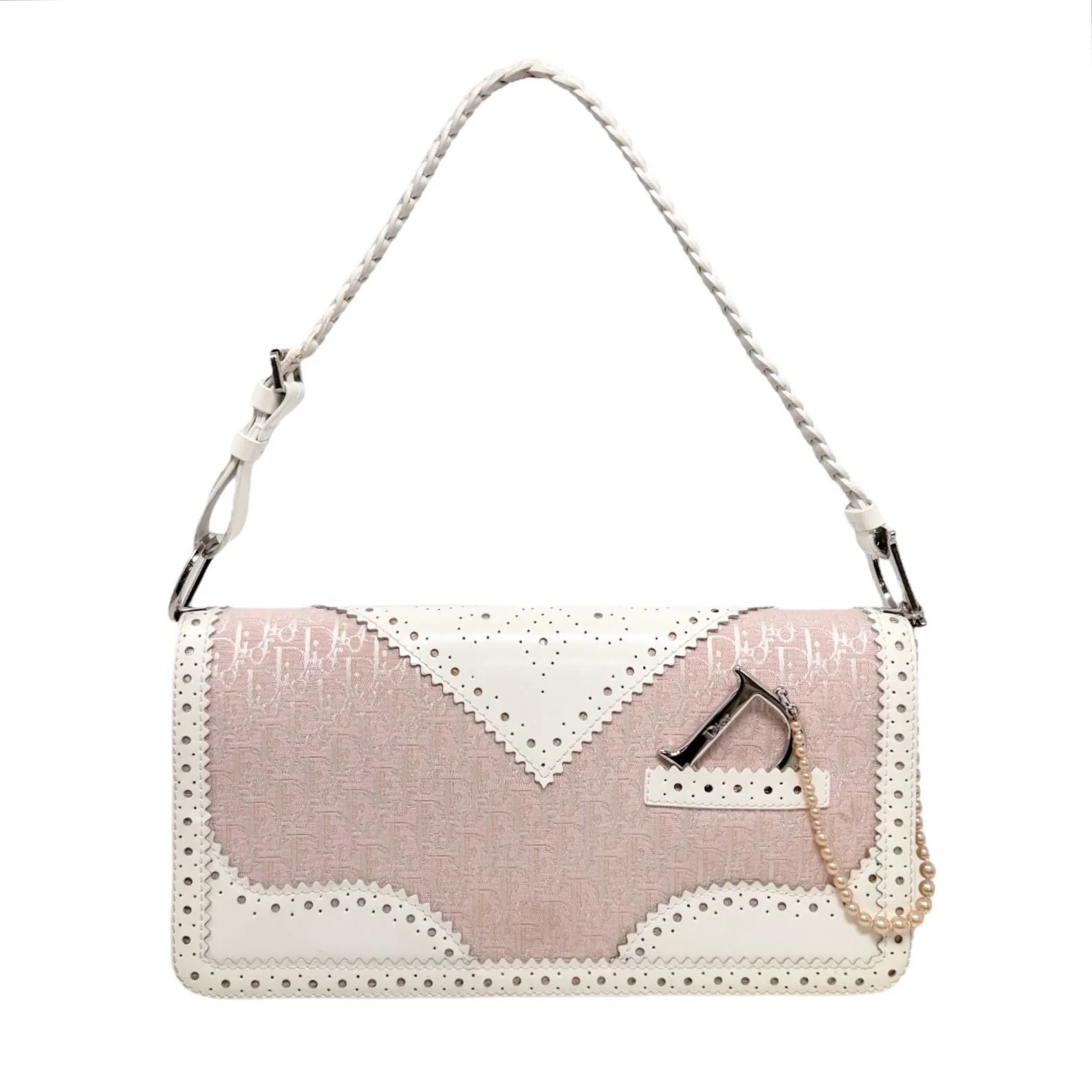 Dior Pink Shoulder Braided Bag