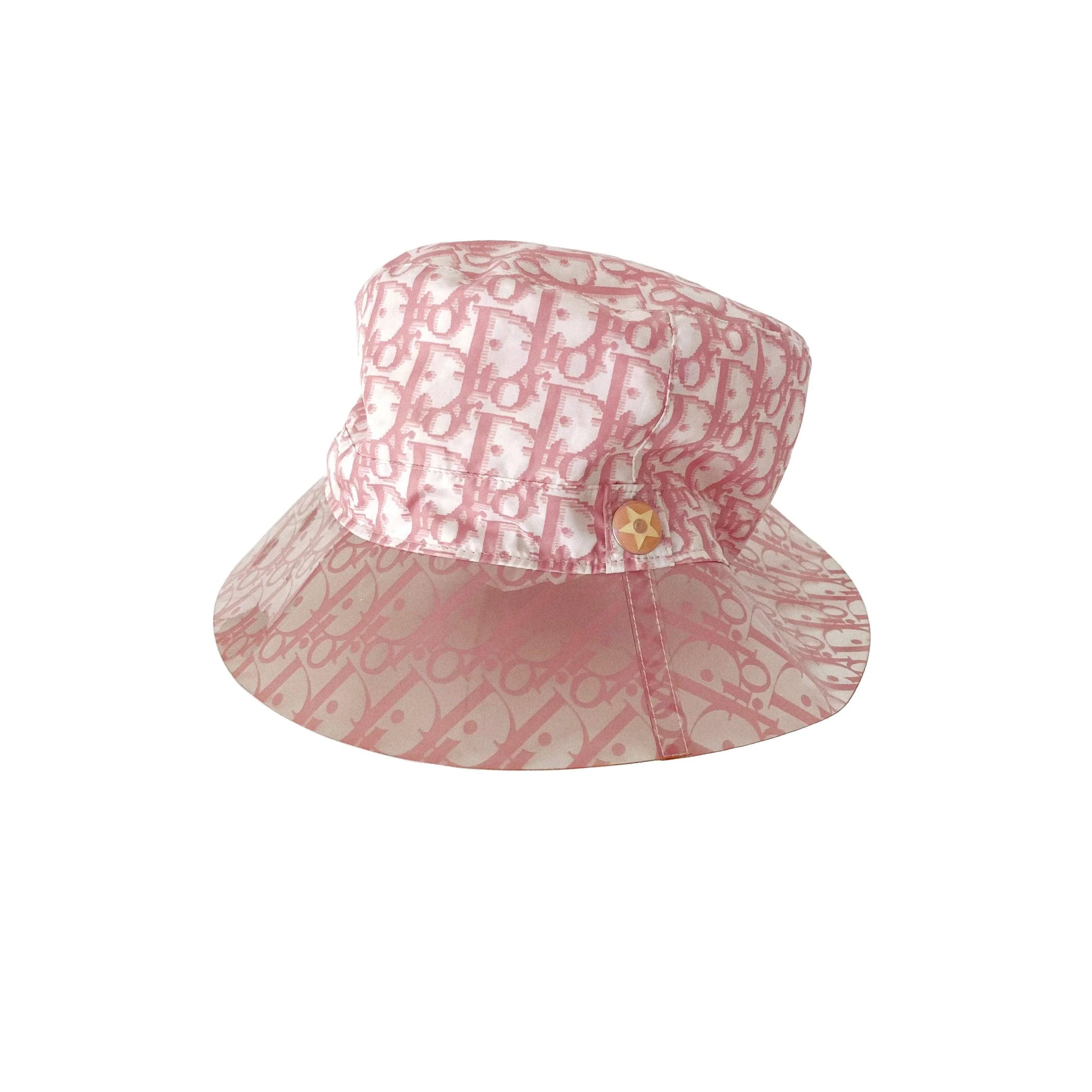 Dior Pink Transparent Rim Bucket Hat