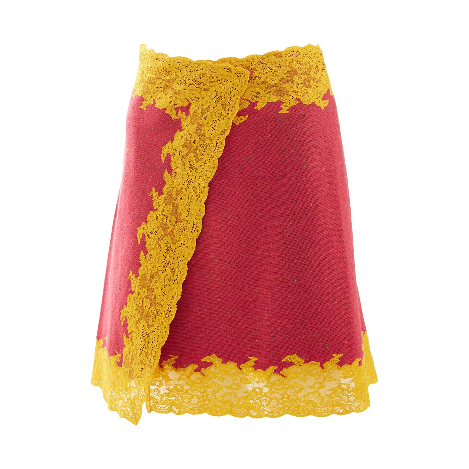Dior Pink Lace Skirt
