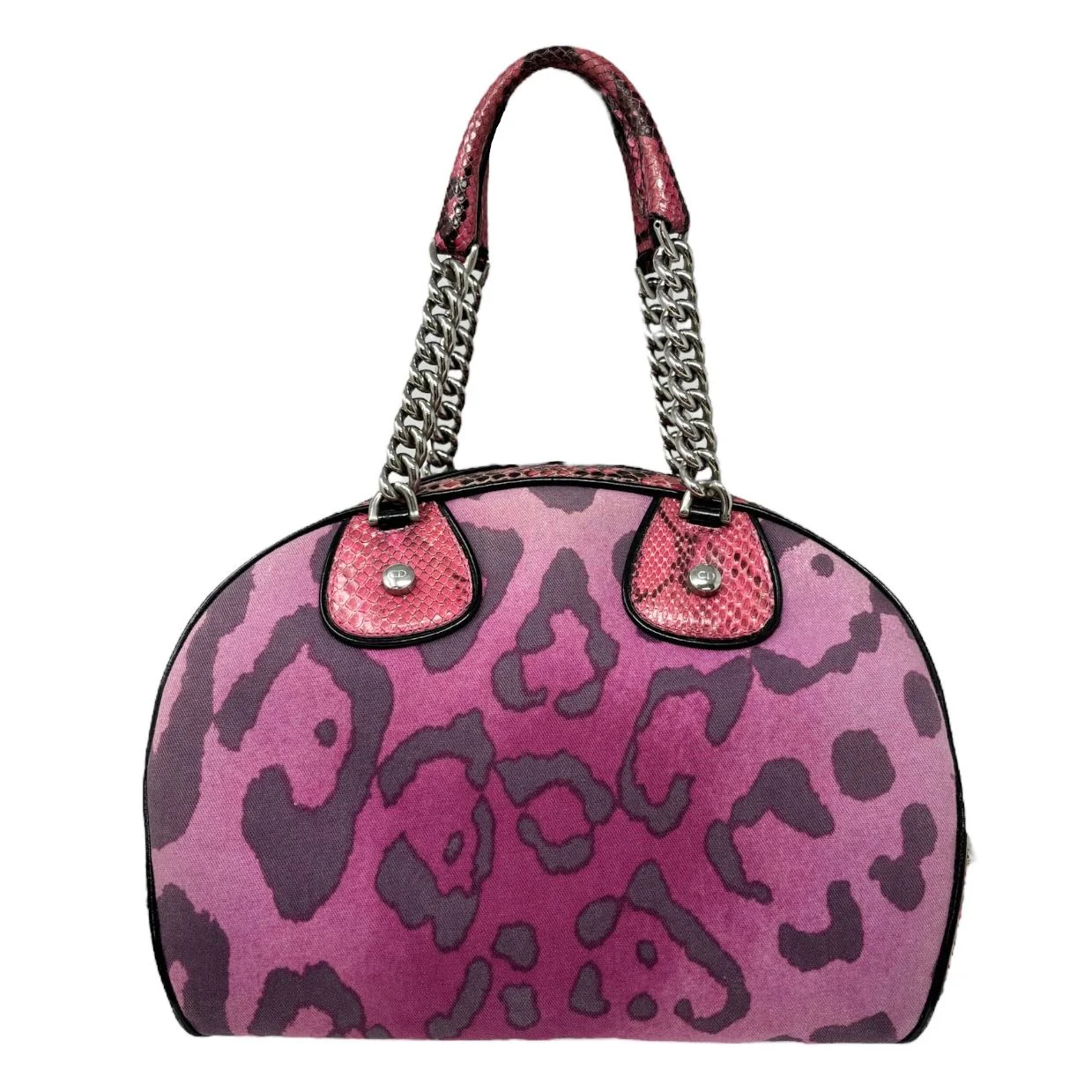 Dior Pink Cheetah Dice Gambler Bag - Image 2