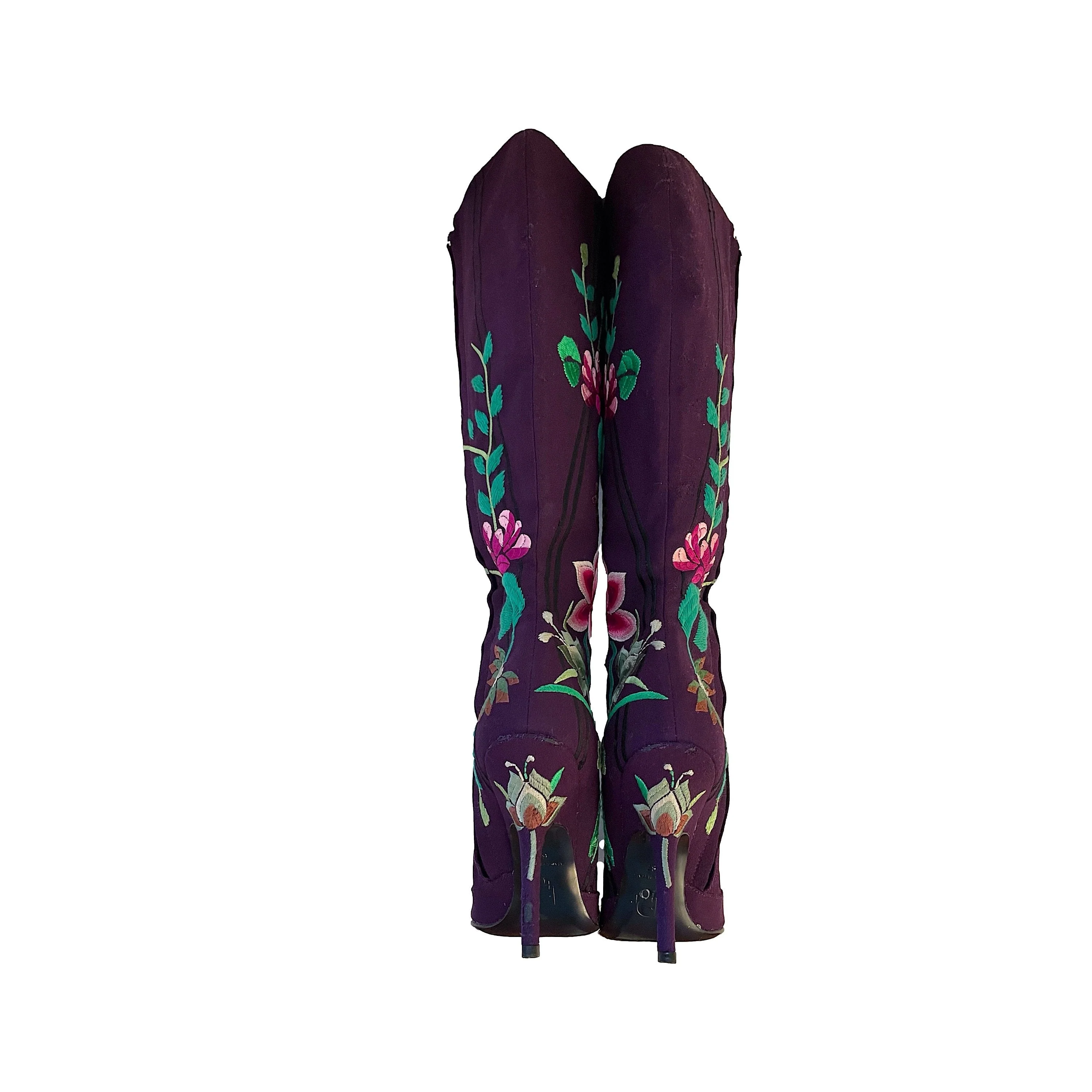 Dior Purple ‘69’ Logo Boots - Image 2