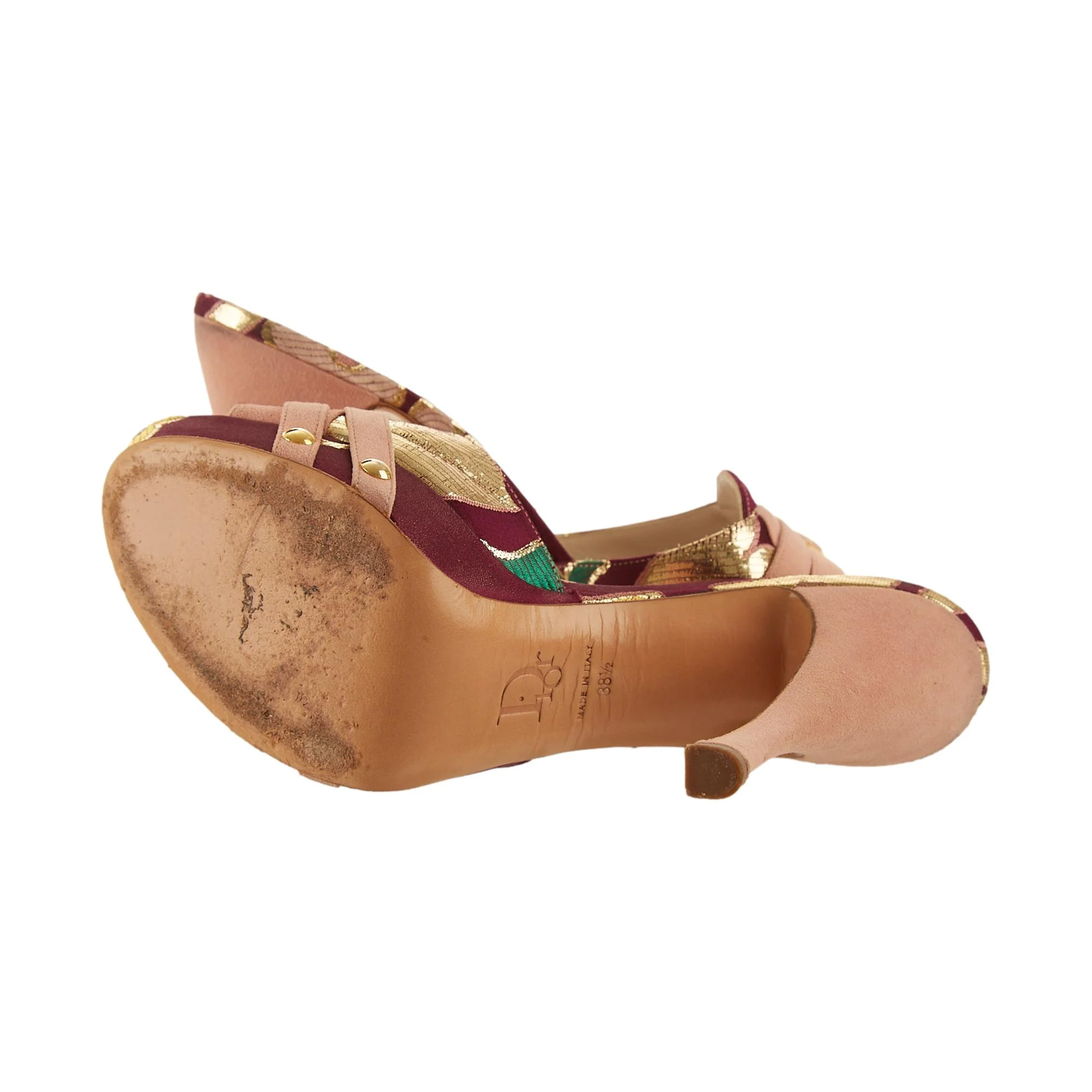 Dior Purple Buckle Platform Heels - Image 4