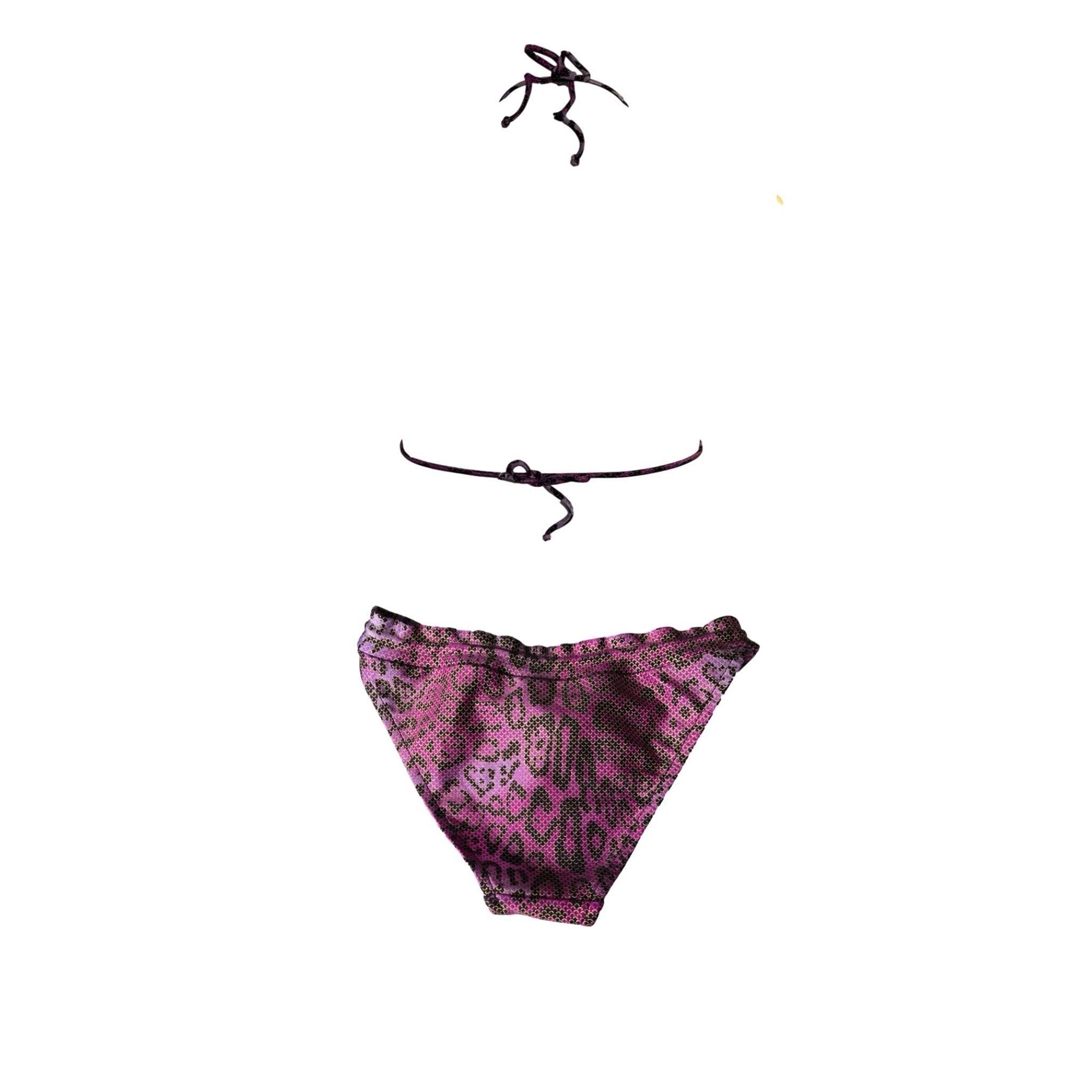 Dior Purple Cheetah Print Bikini - Image 2