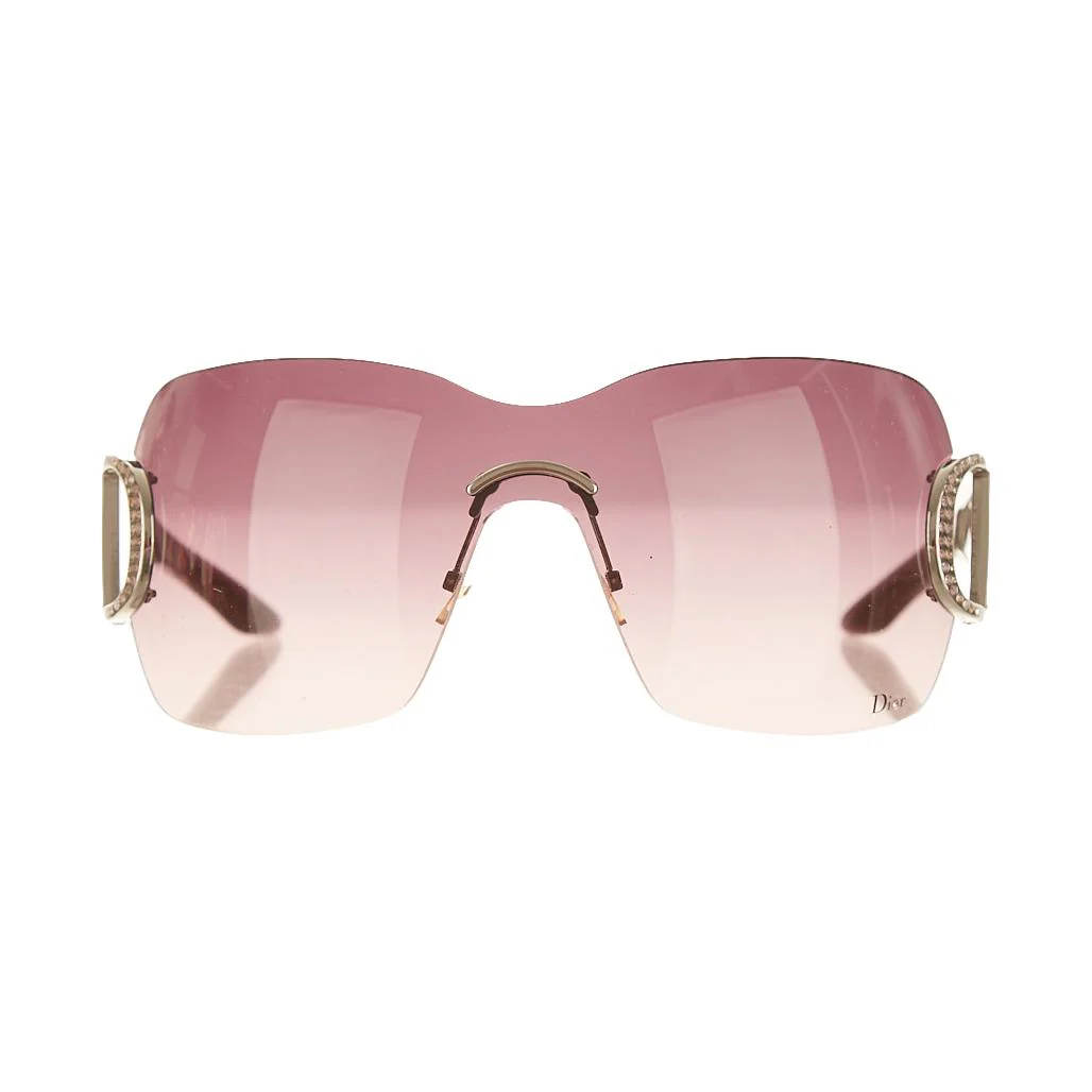 Dior Purple 'Diorly 1' Rhinestone Sunglasses - Image 2