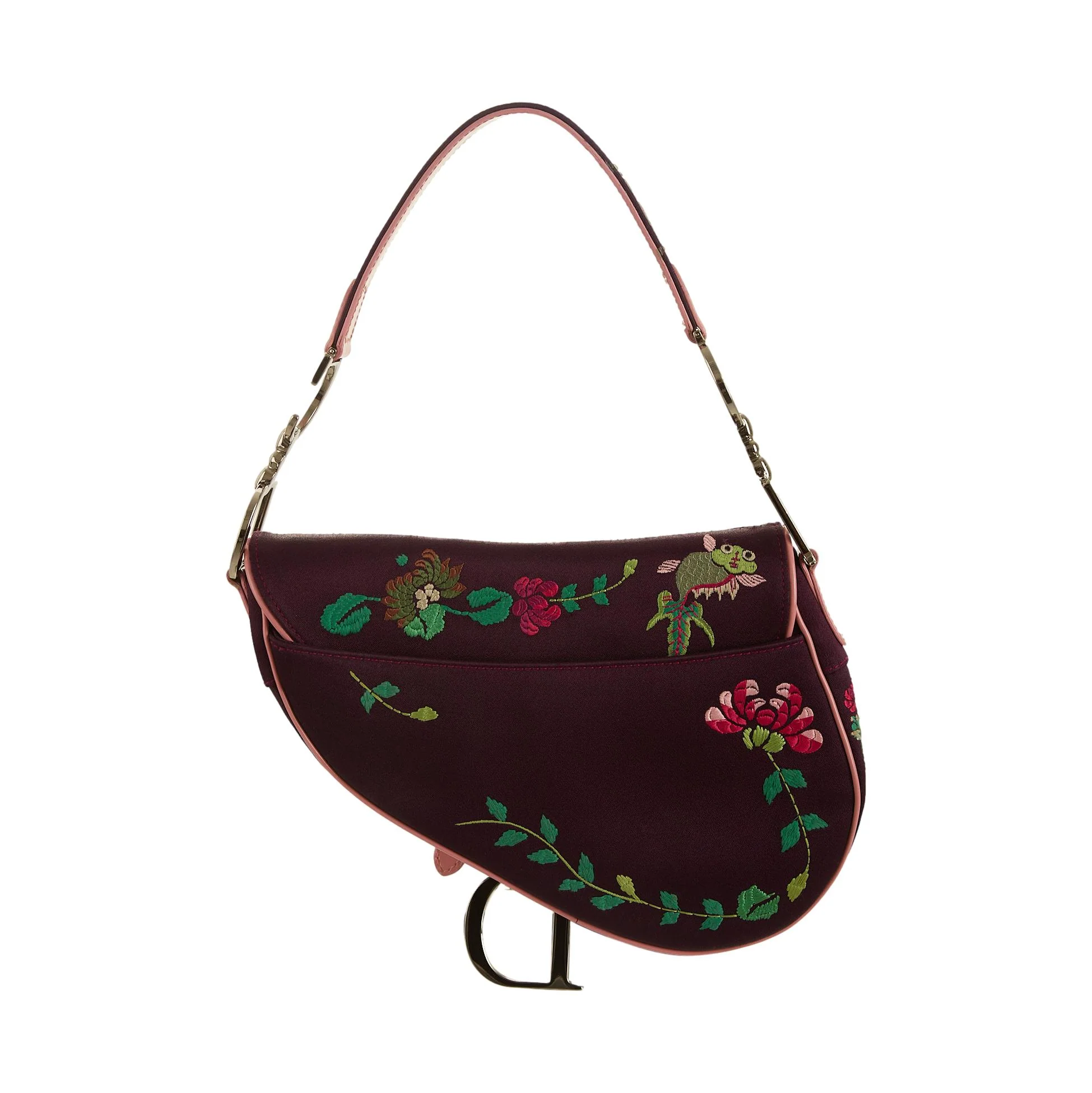 Dior Purple Koi Saddle Bag - Image 2