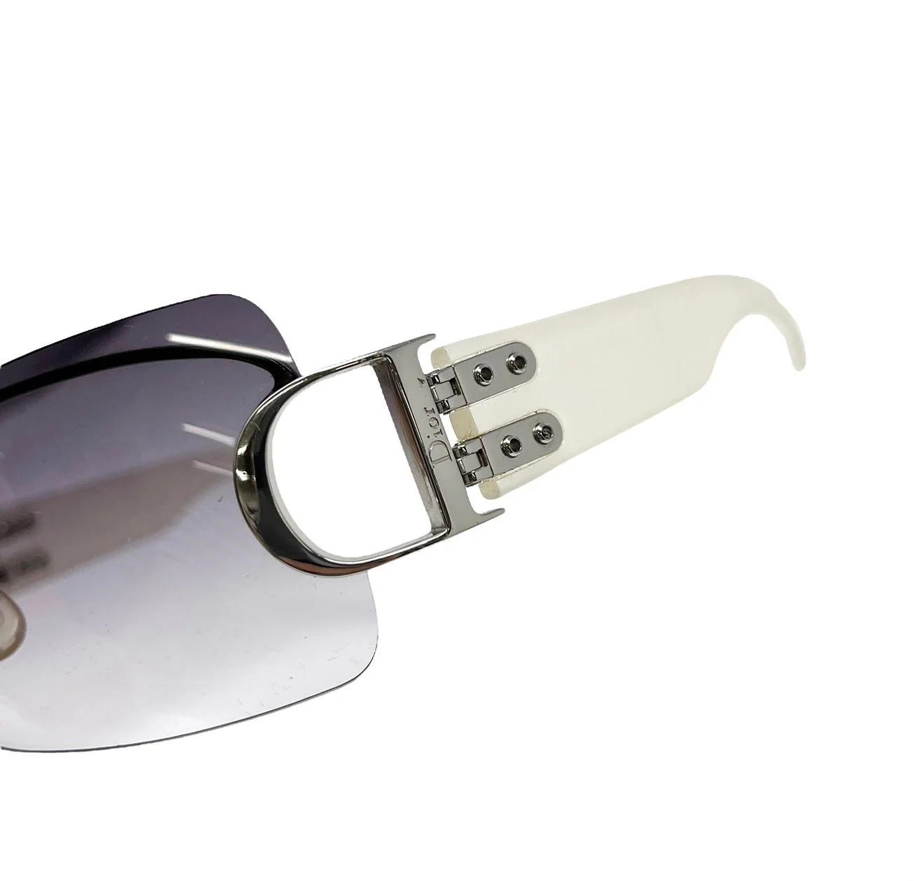 Dior Purple Oversized Shield Sunglasses - Image 2