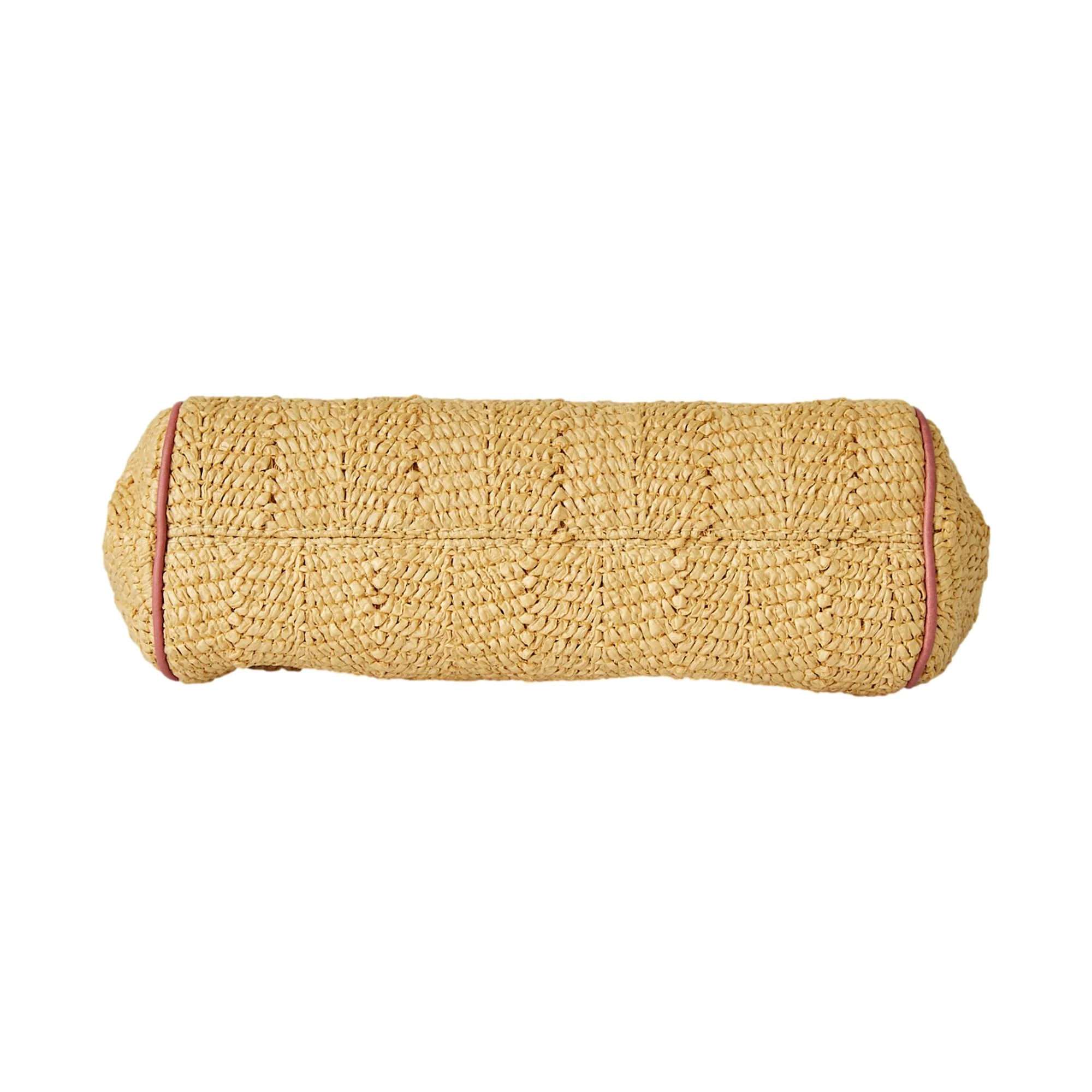 Dior Rafia Floral Beaded Clutch - Image 3