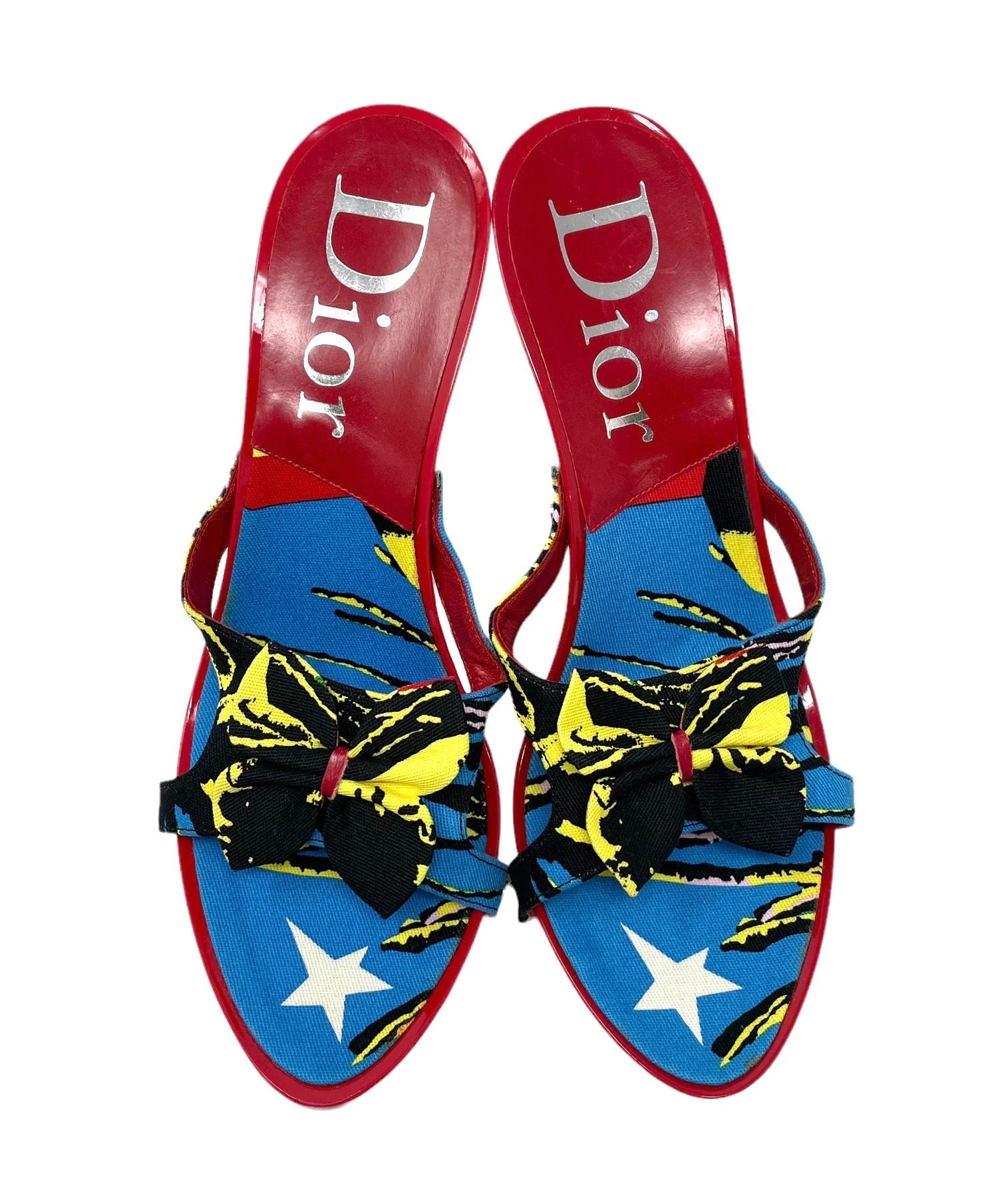 Dior Rasta Print Heels - Image 2