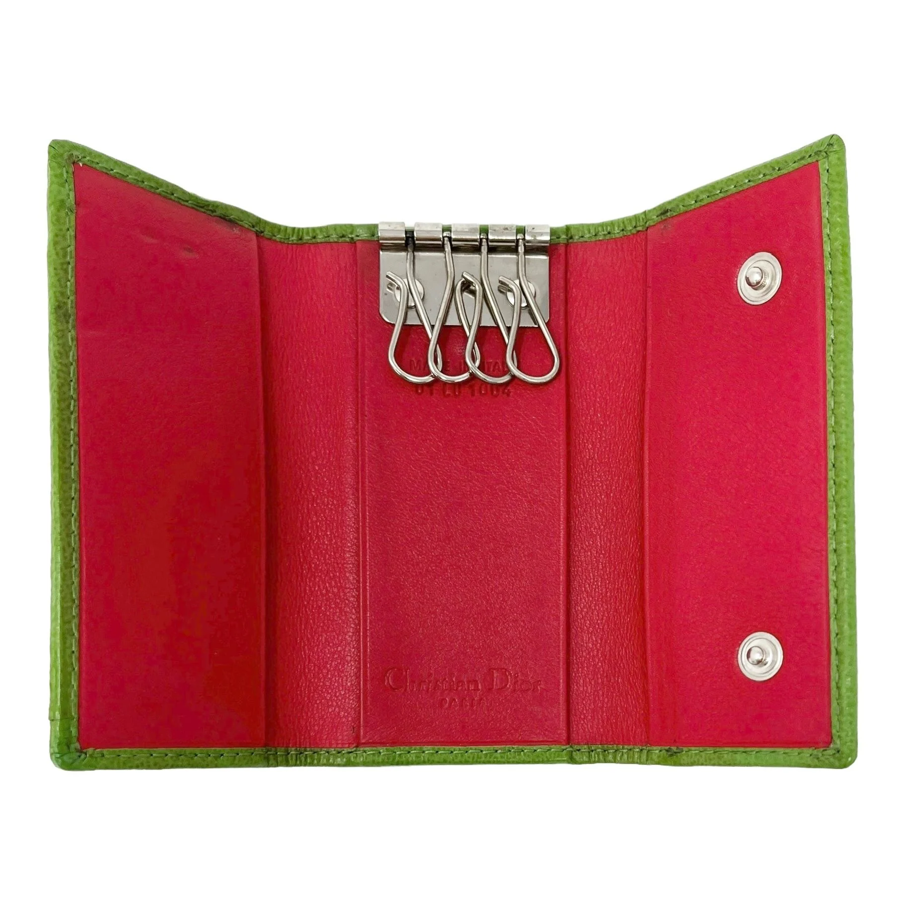 Dior Rasta Print Key Holder Wallet - Image 4