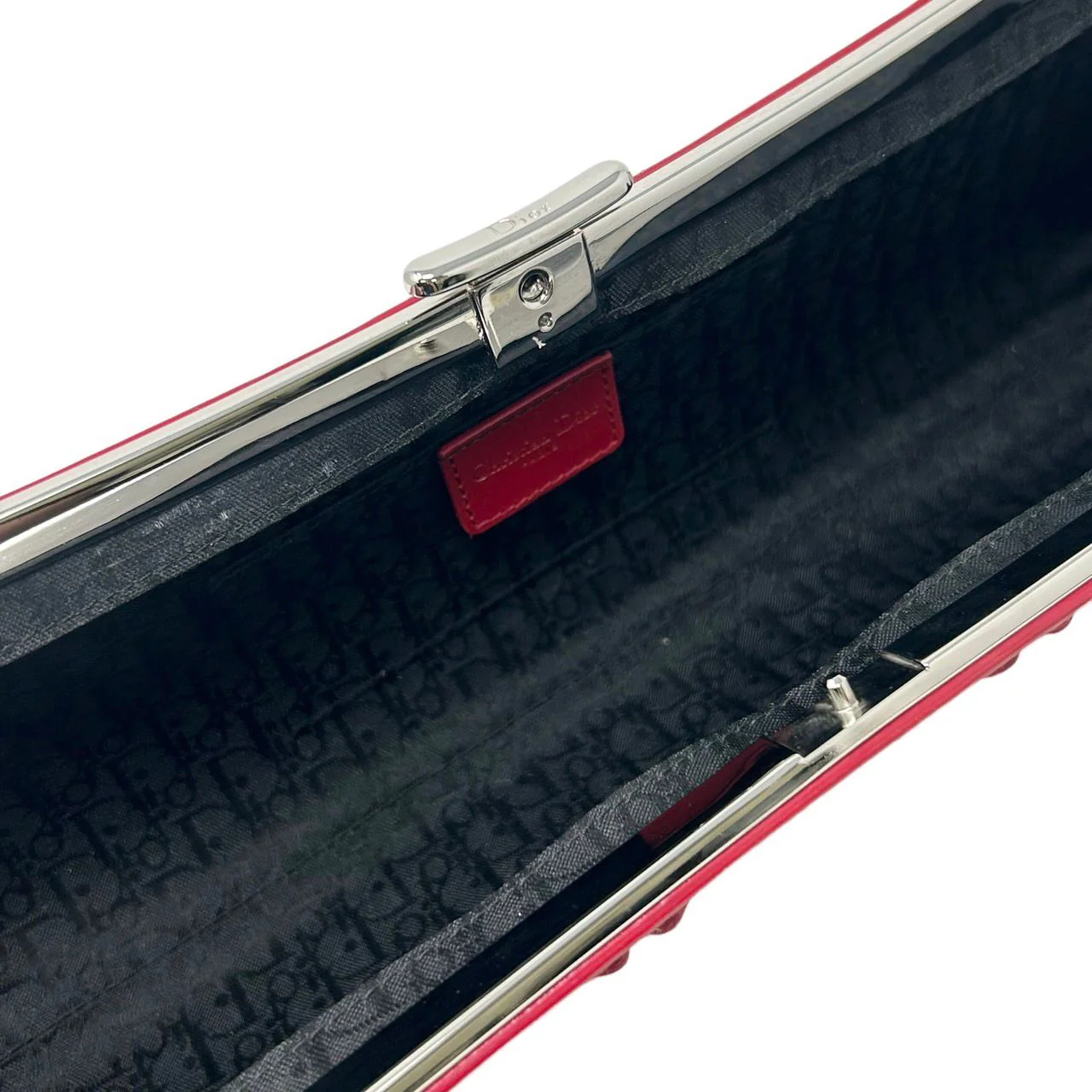 Dior Red Bondage Chain Bag - Image 3