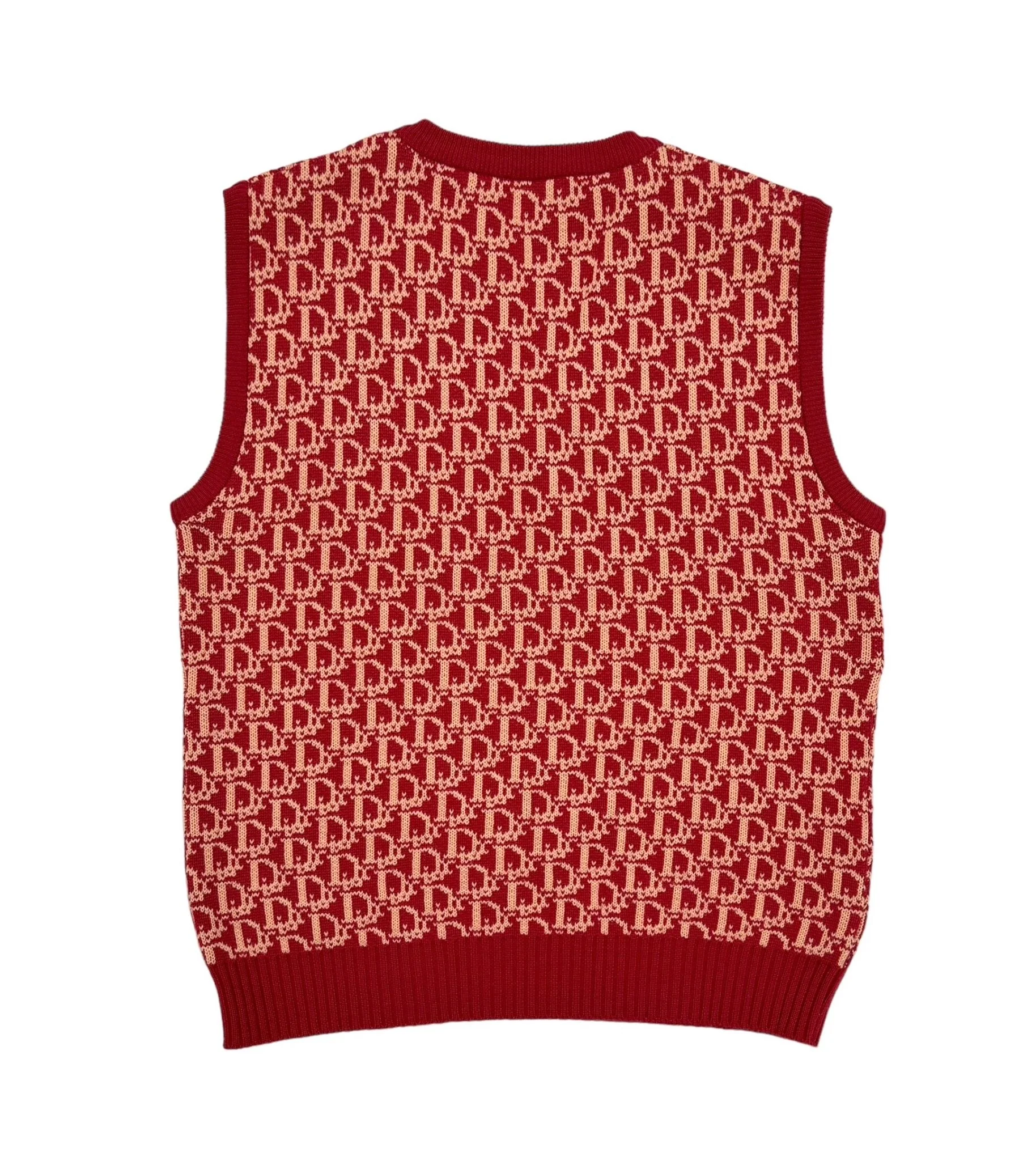 Dior Red Logo Sweater Vest - Image 2