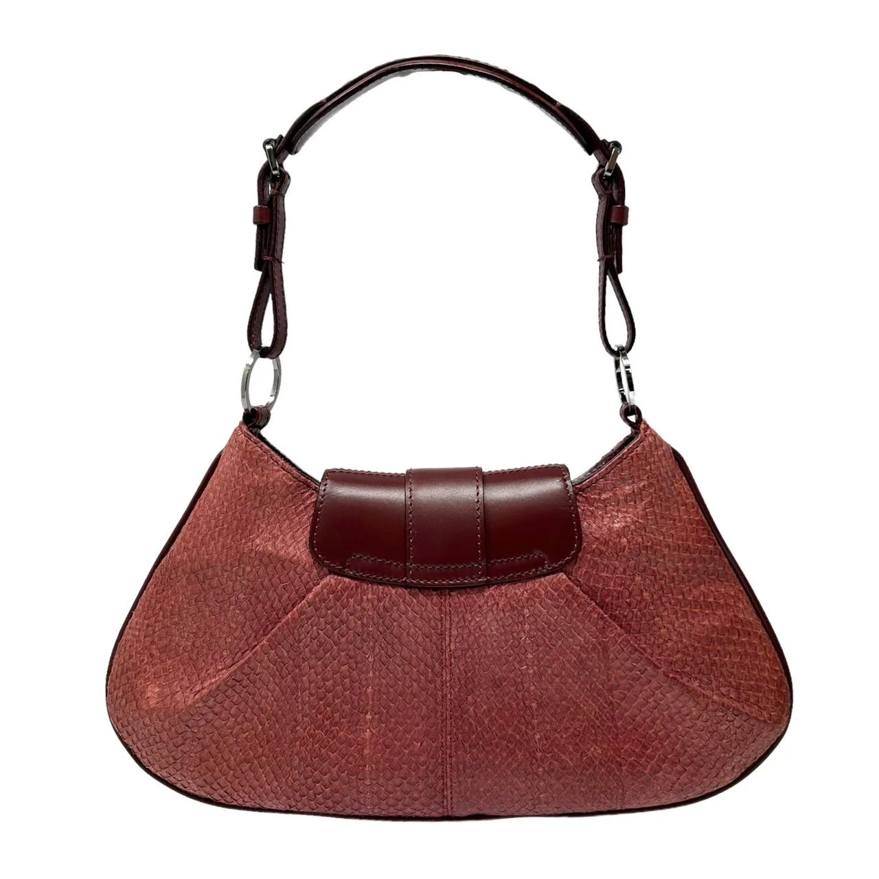 Dior Red Mini Snakeskin Shoulder Bag - Image 2