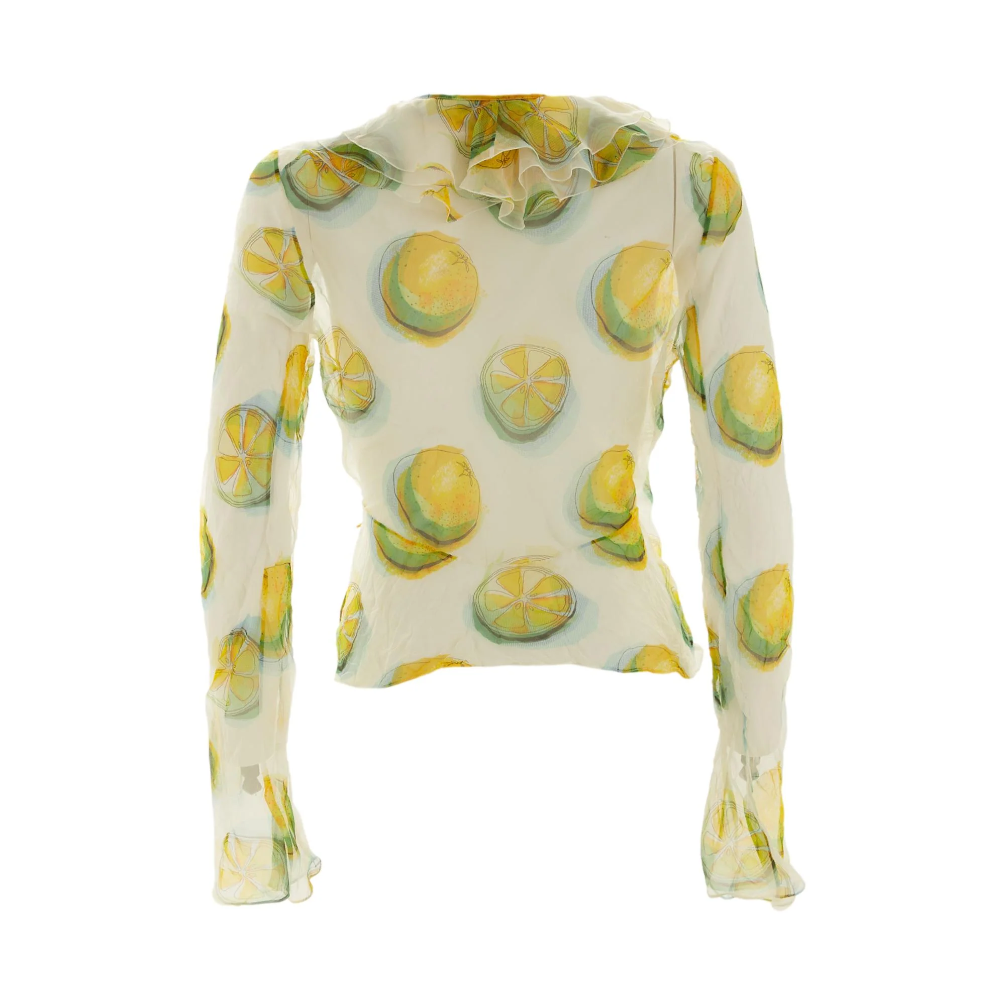 Dior Sheer Citrus Tie-Top - Image 2