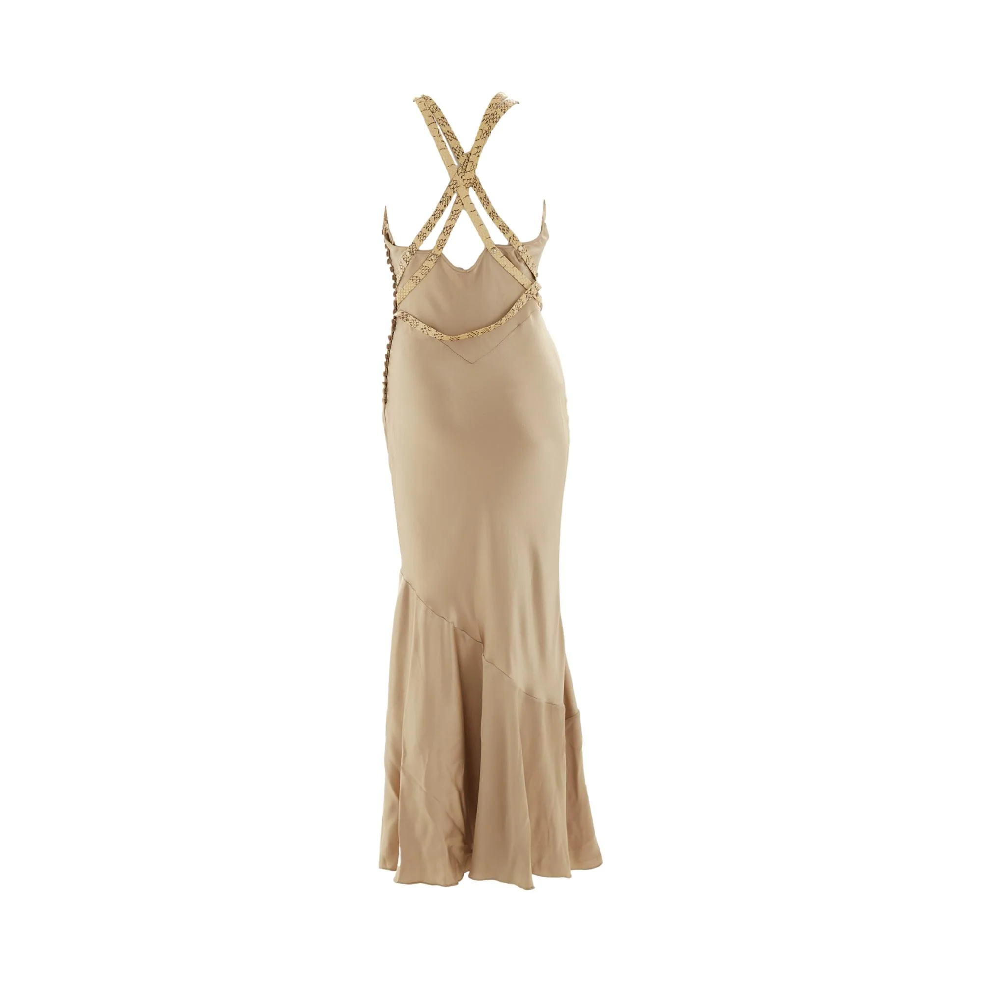 Dior Silk + Snakeskin Strap Gown - Image 2